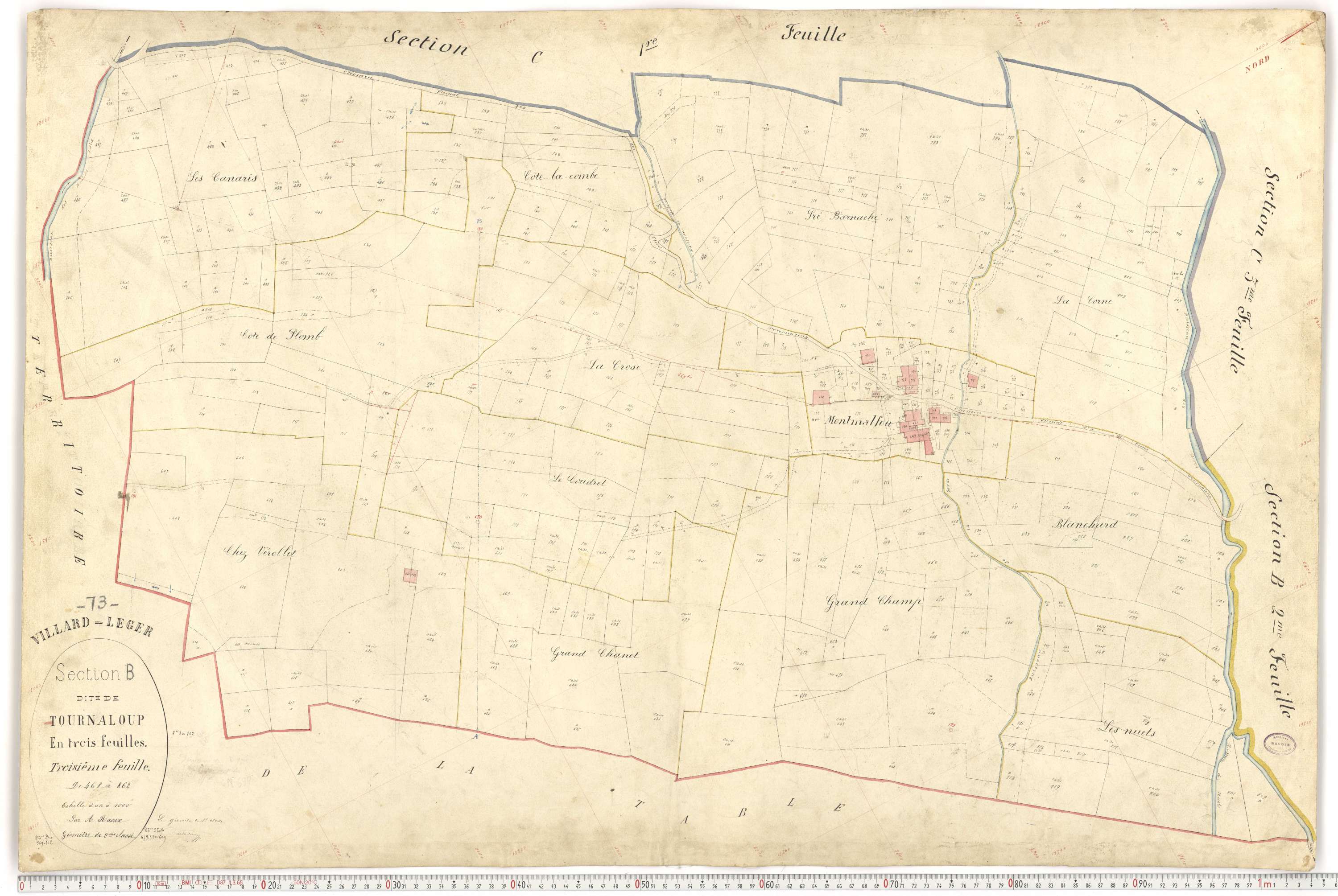 Villard-Léger - Plans cadastraux du premier cadastre français.