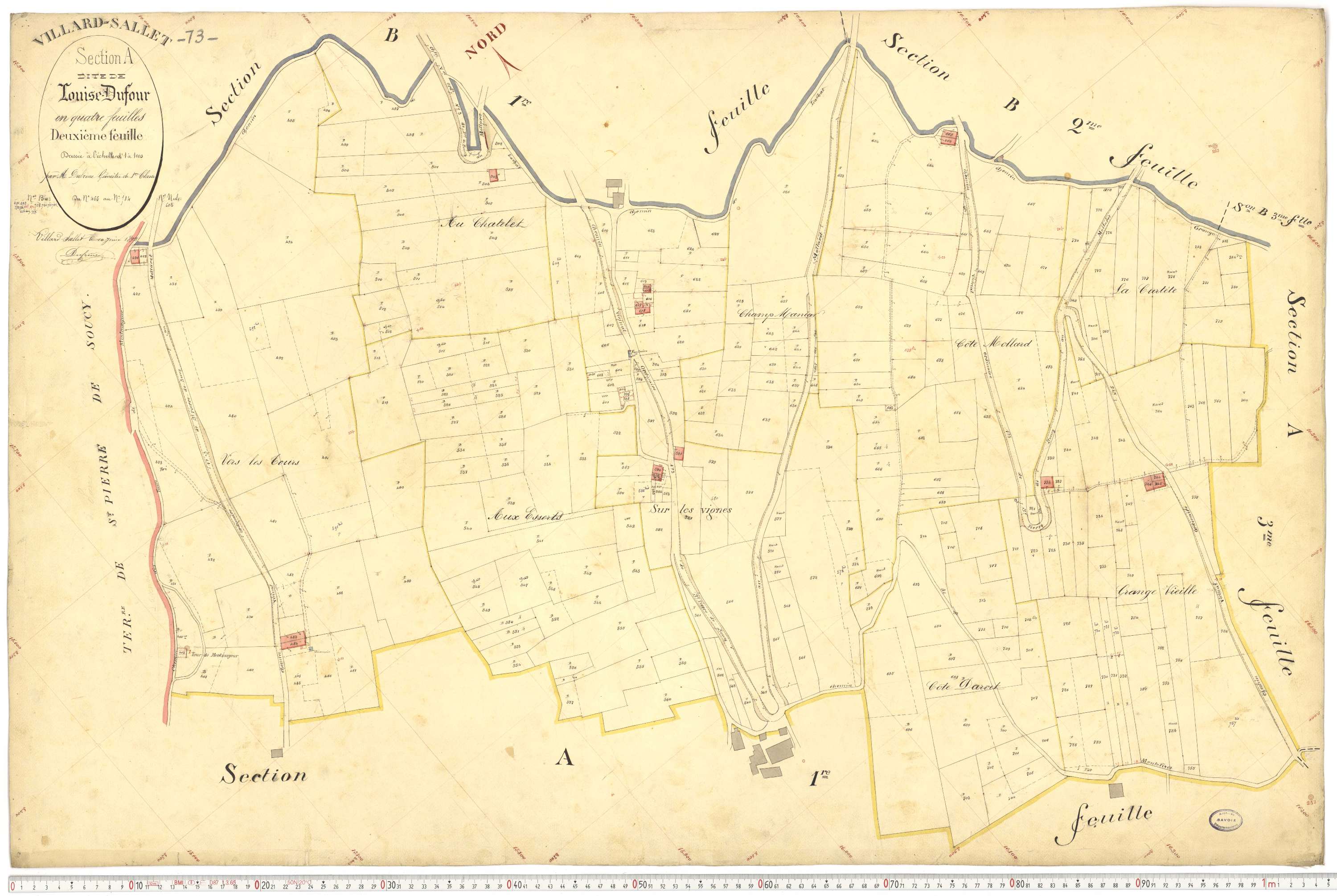 Villard-Sallet - Cadastre français (1892).