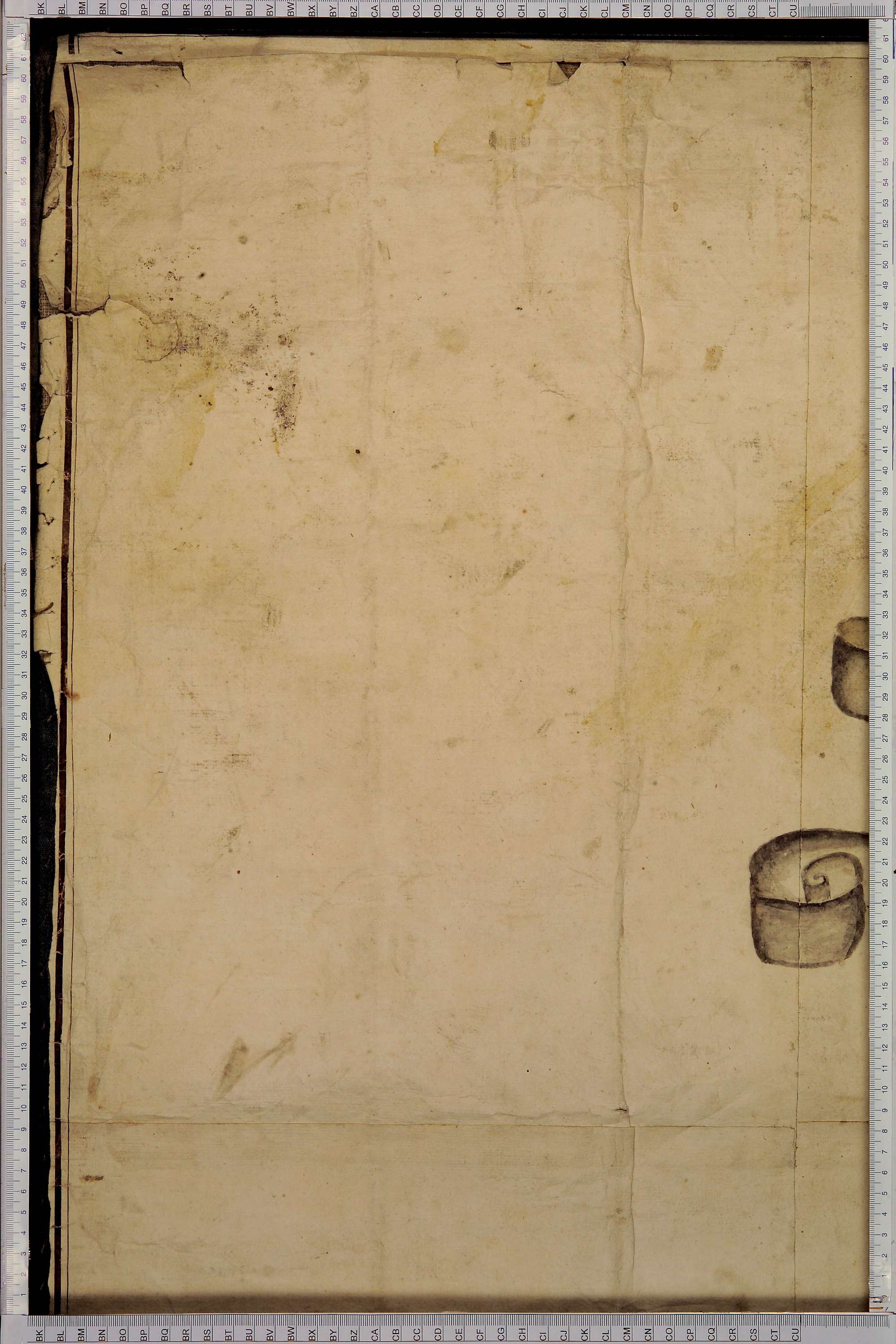 Villard-sur-Doron - Copie de la mappe originale (plan cadastral) de la commune de Villard-de-Beaufort. Signée Cocelli, directeur de la péréquation.