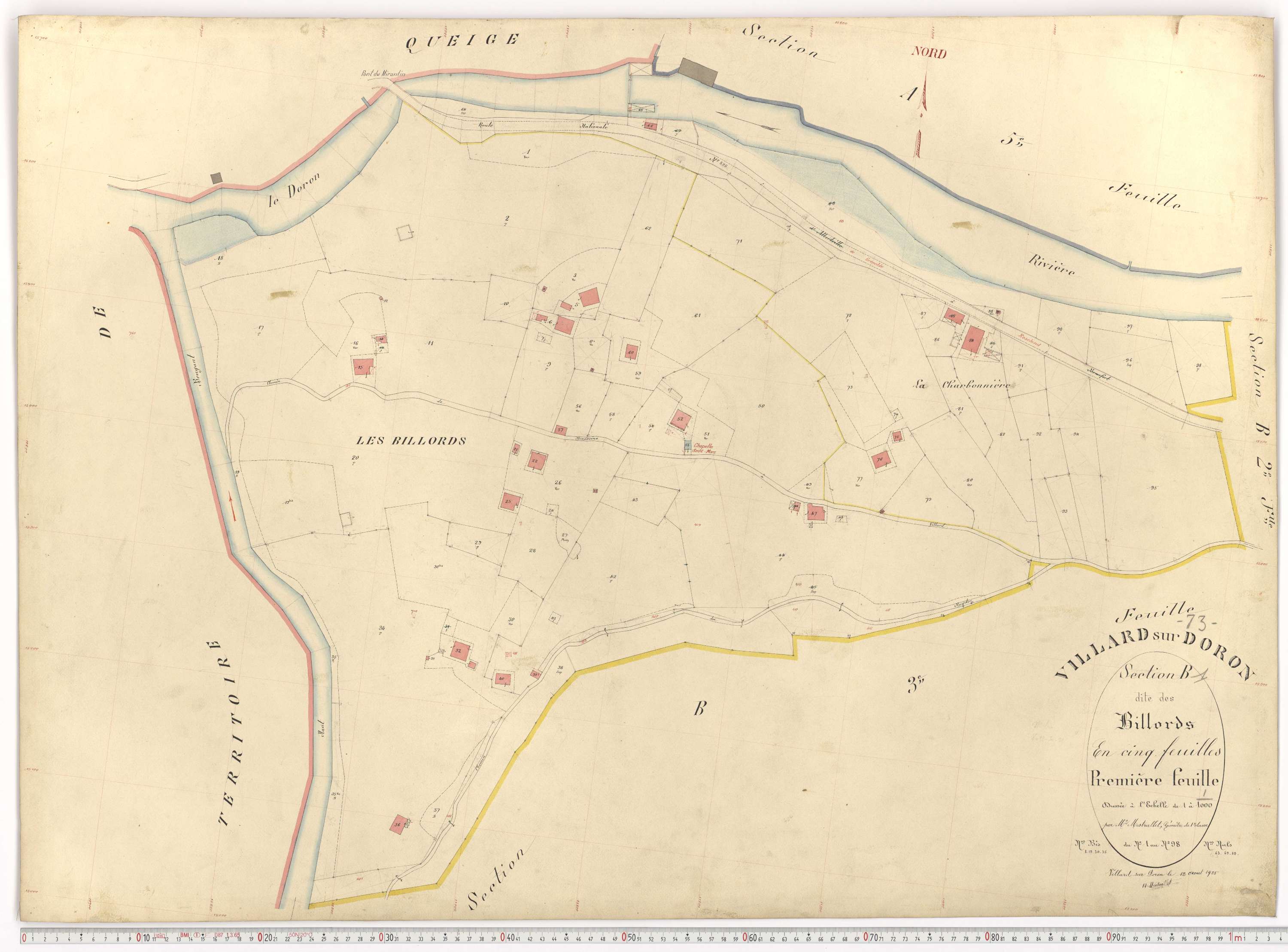Villard-sur-Doron - Plans cadastraux du premier cadastre français.
