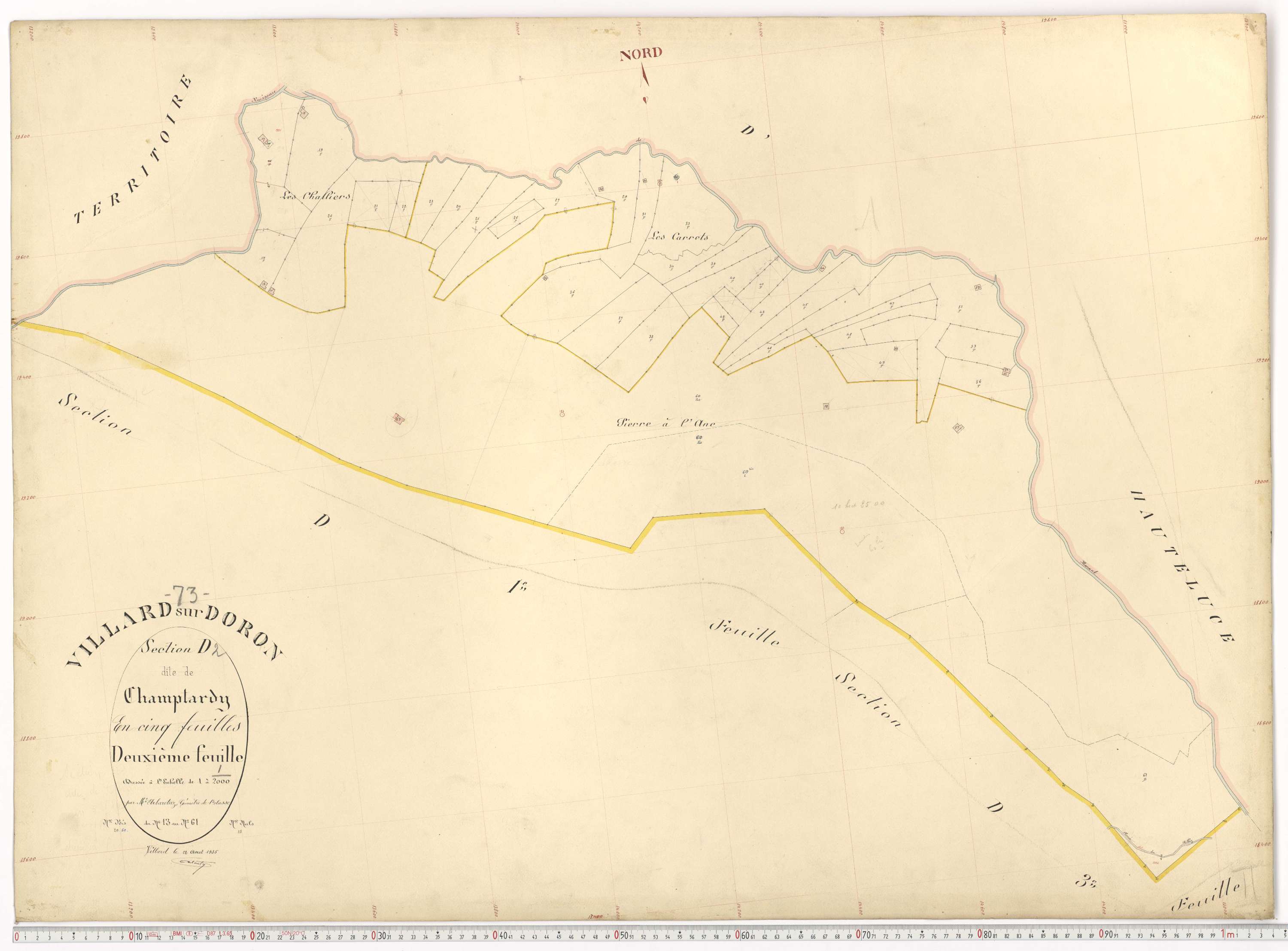 Villard-sur-Doron - Plans cadastraux du premier cadastre français.