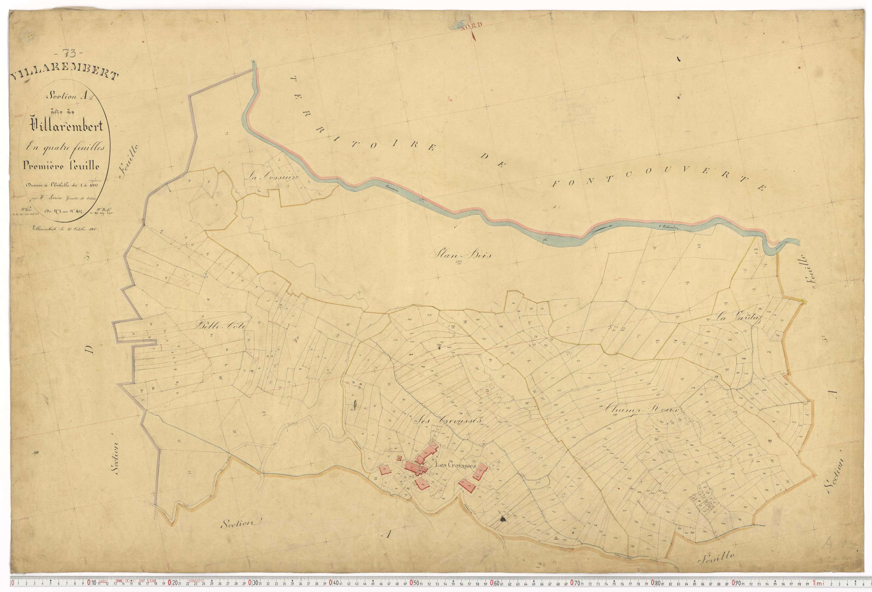 Villarembert - Plans cadastraux du premier cadastre français.