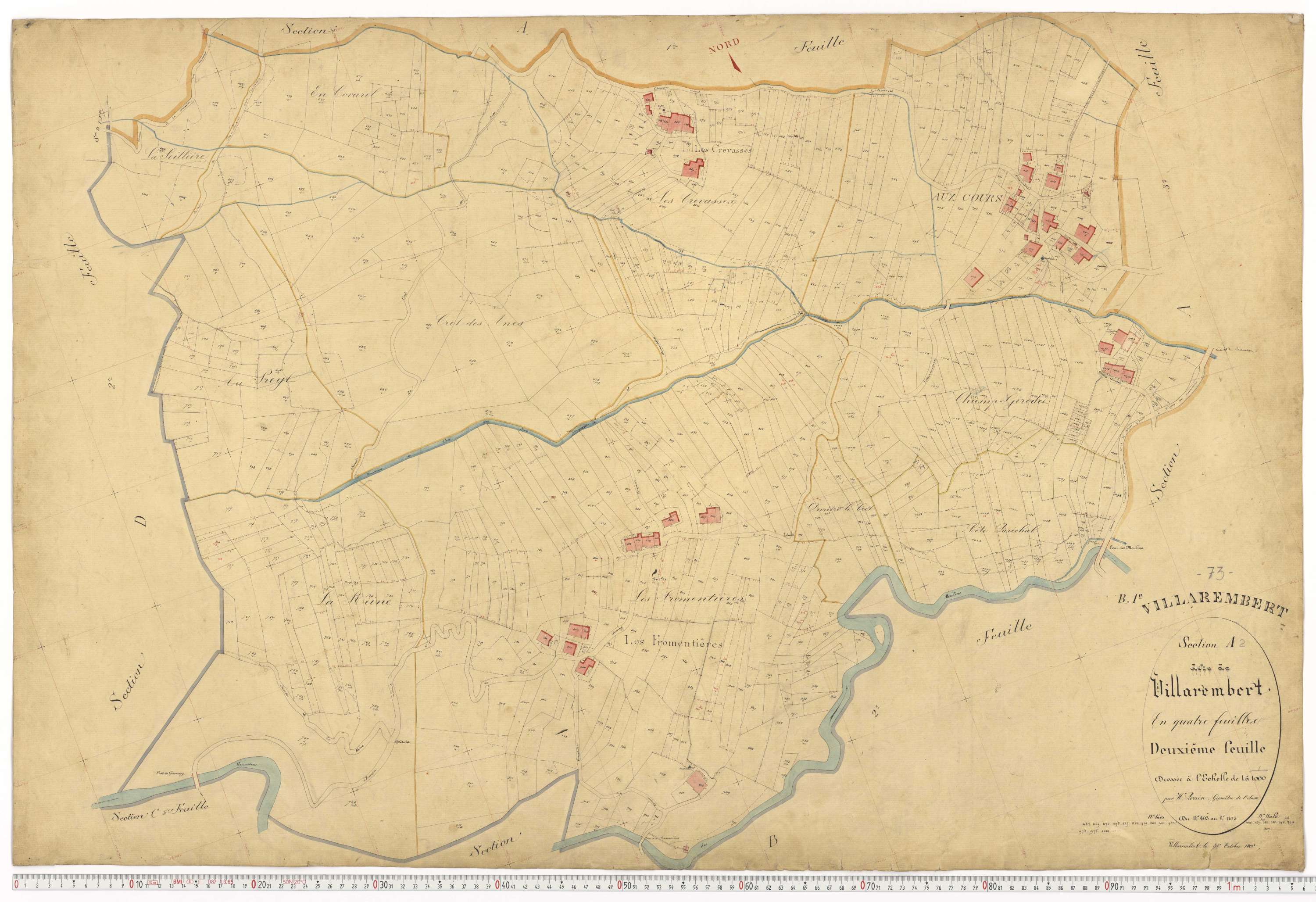 Villarembert - Plans cadastraux du premier cadastre français.