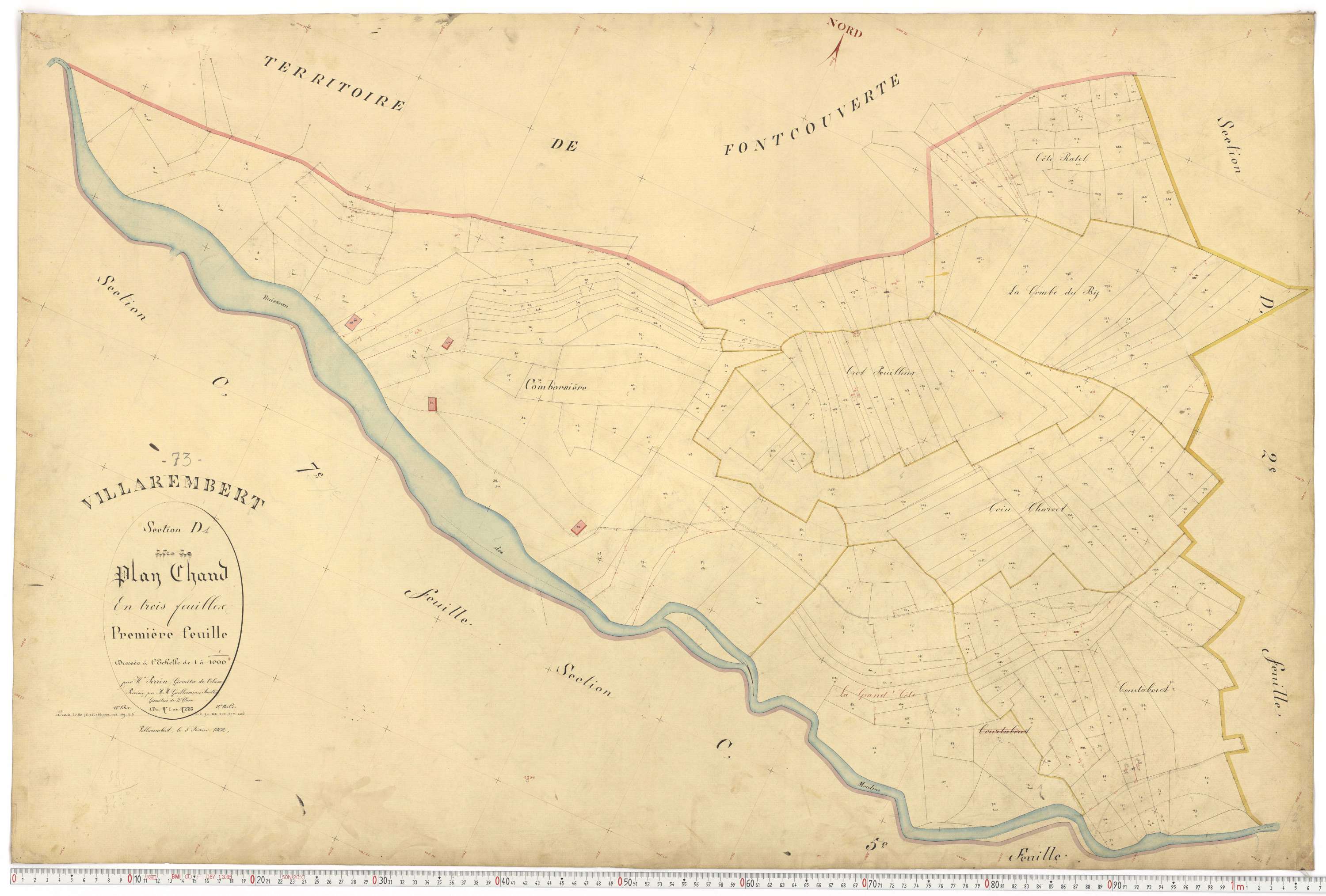 Villarembert - Plans cadastraux du premier cadastre français.