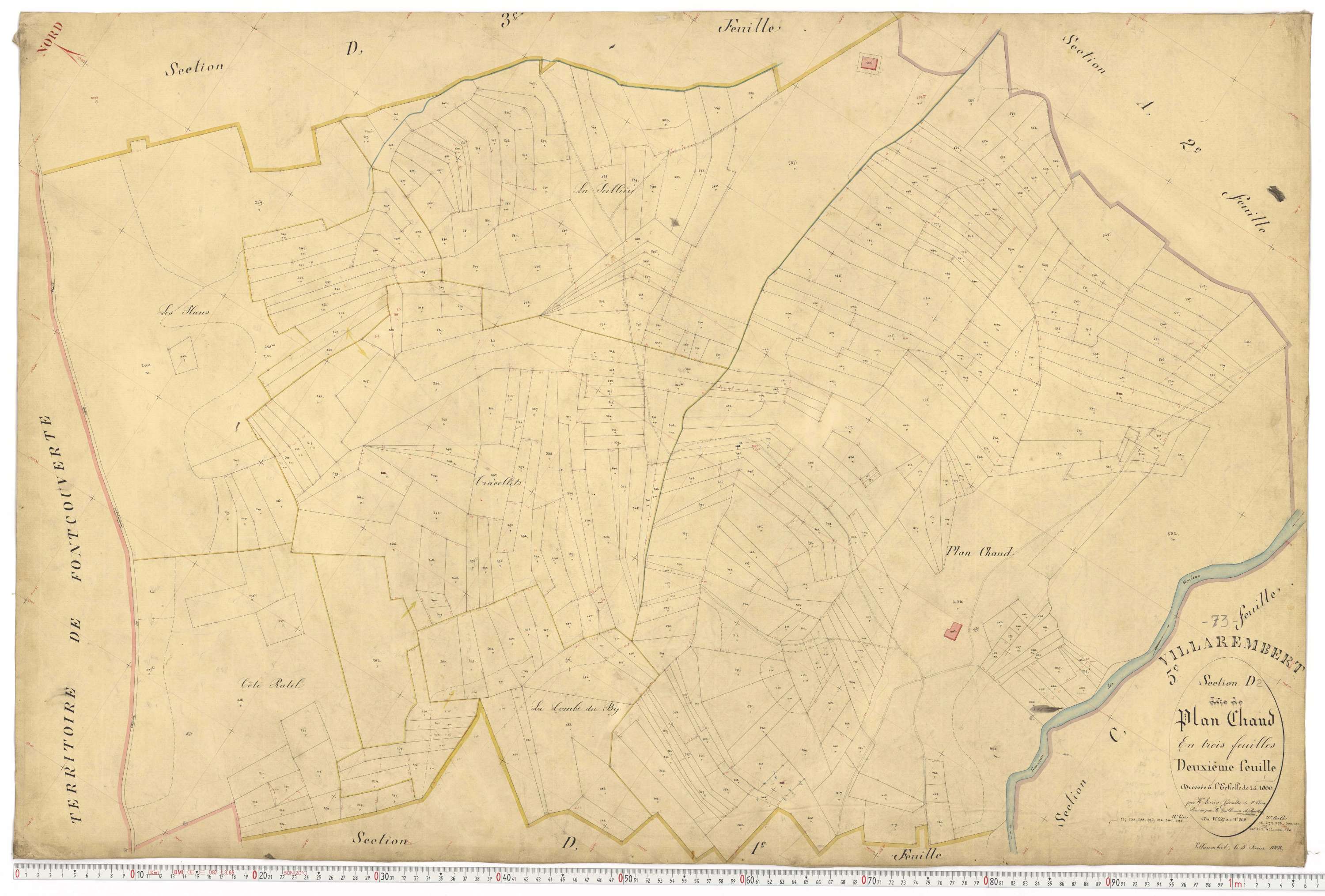 Villarembert - Plans cadastraux du premier cadastre français.