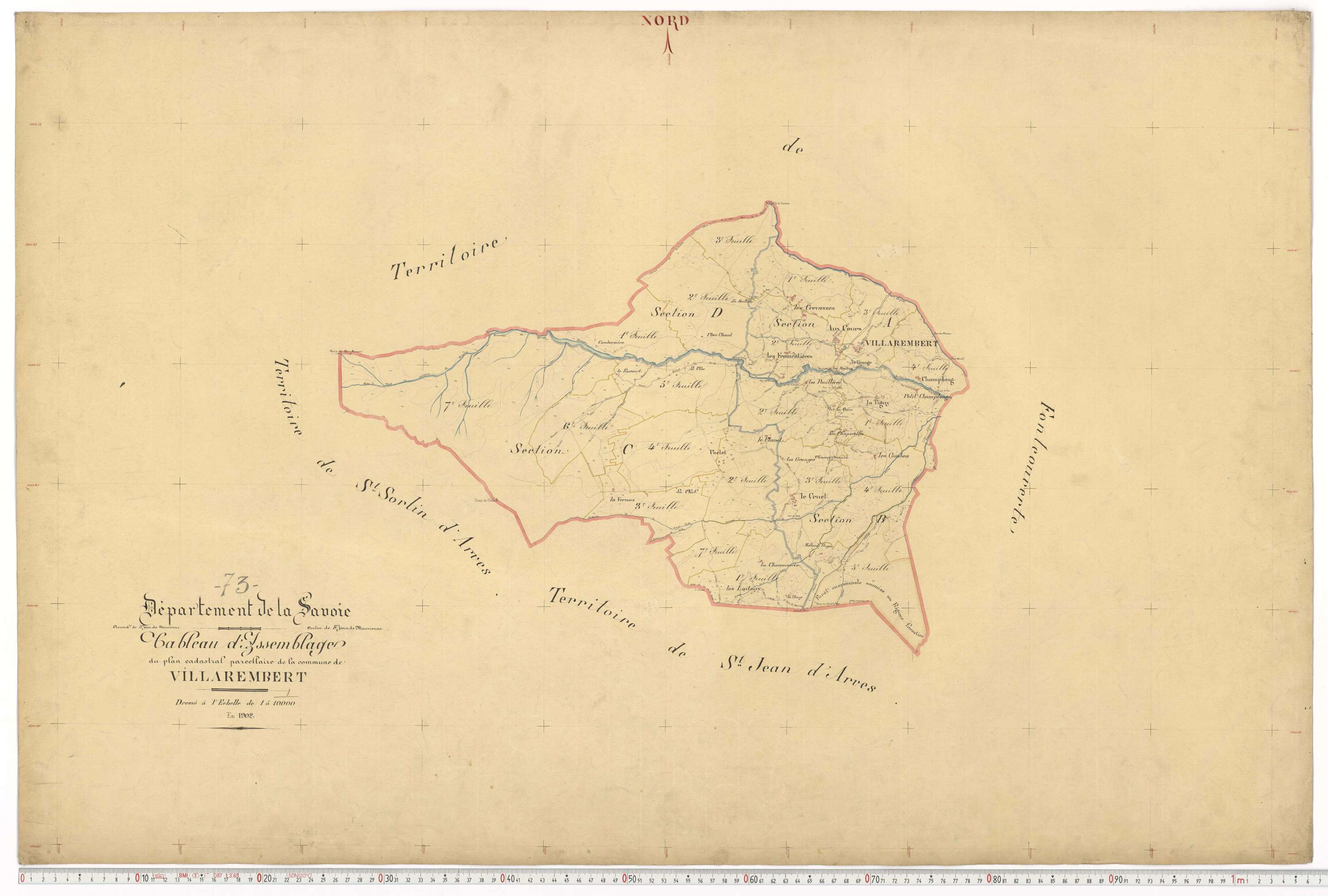 Villarembert - Plans cadastraux du premier cadastre français.