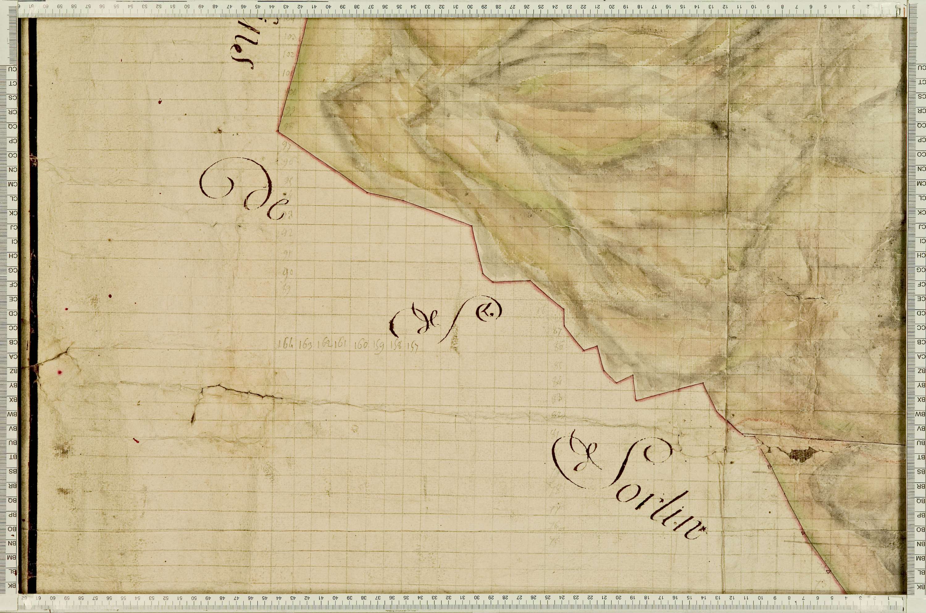 Villarembert - Copie de la mappe originale (plan cadastral) de la commune de Villarambert, dans lequel sont figurées et numérotées les 6651 parcelles qui composent le territoire de la commune. Signée Cocelli, directeur de la péréquation. - (La mappeorigin