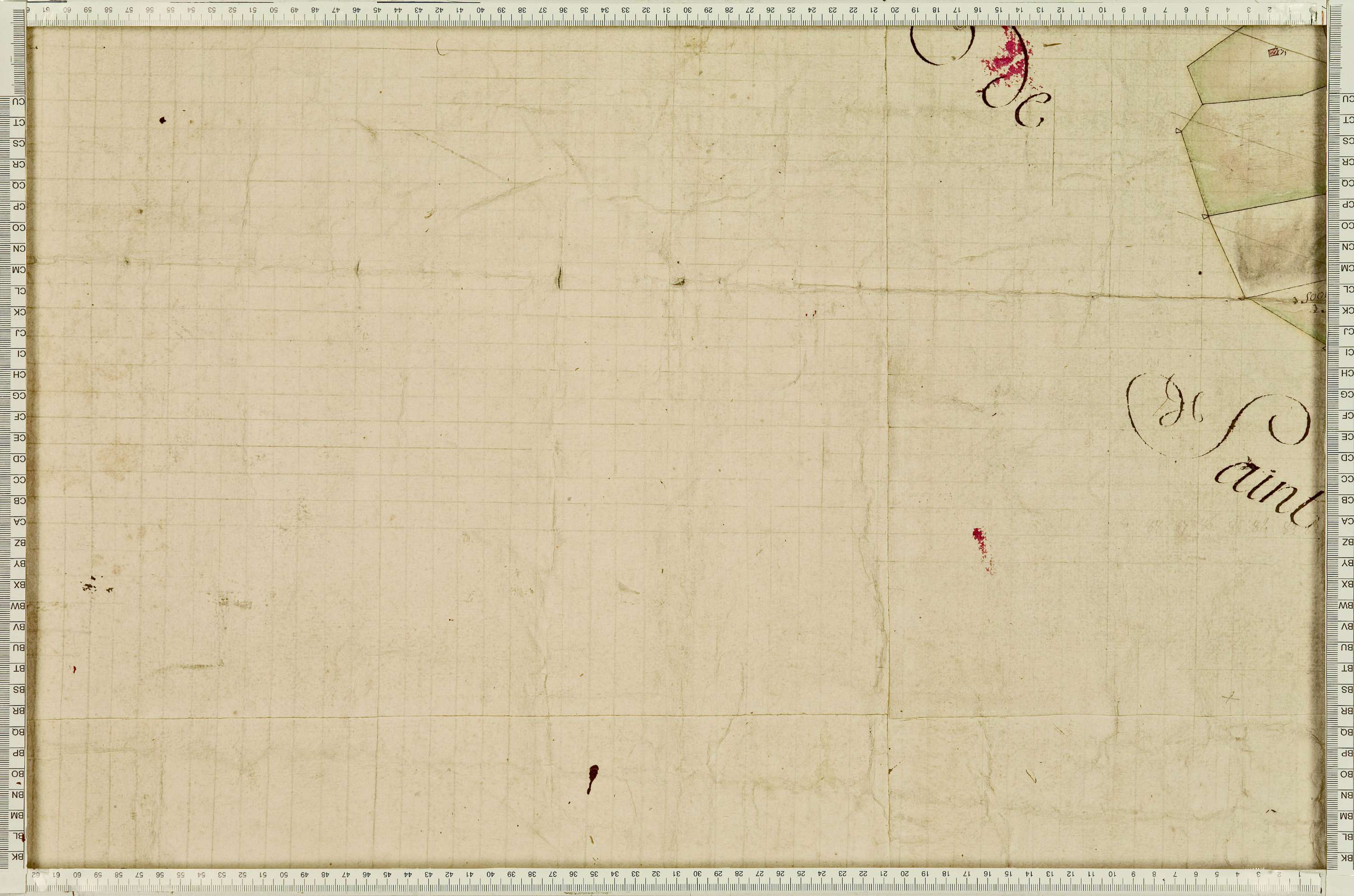 Villarembert - Copie de la mappe originale (plan cadastral) de la commune de Villarambert, dans lequel sont figurées et numérotées les 6651 parcelles qui composent le territoire de la commune. Signée Cocelli, directeur de la péréquation. - (La mappeorigin