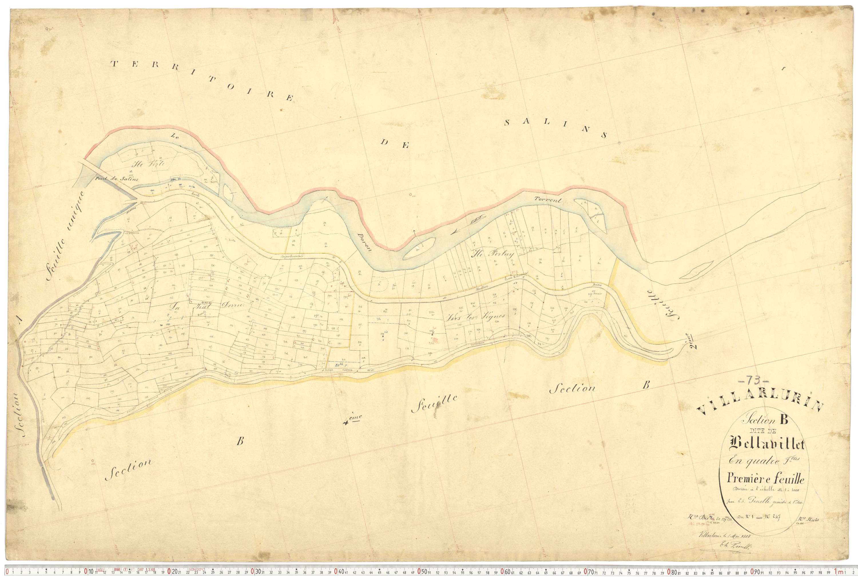 Villarlurin - Plans cadastraux du premier cadastre français.