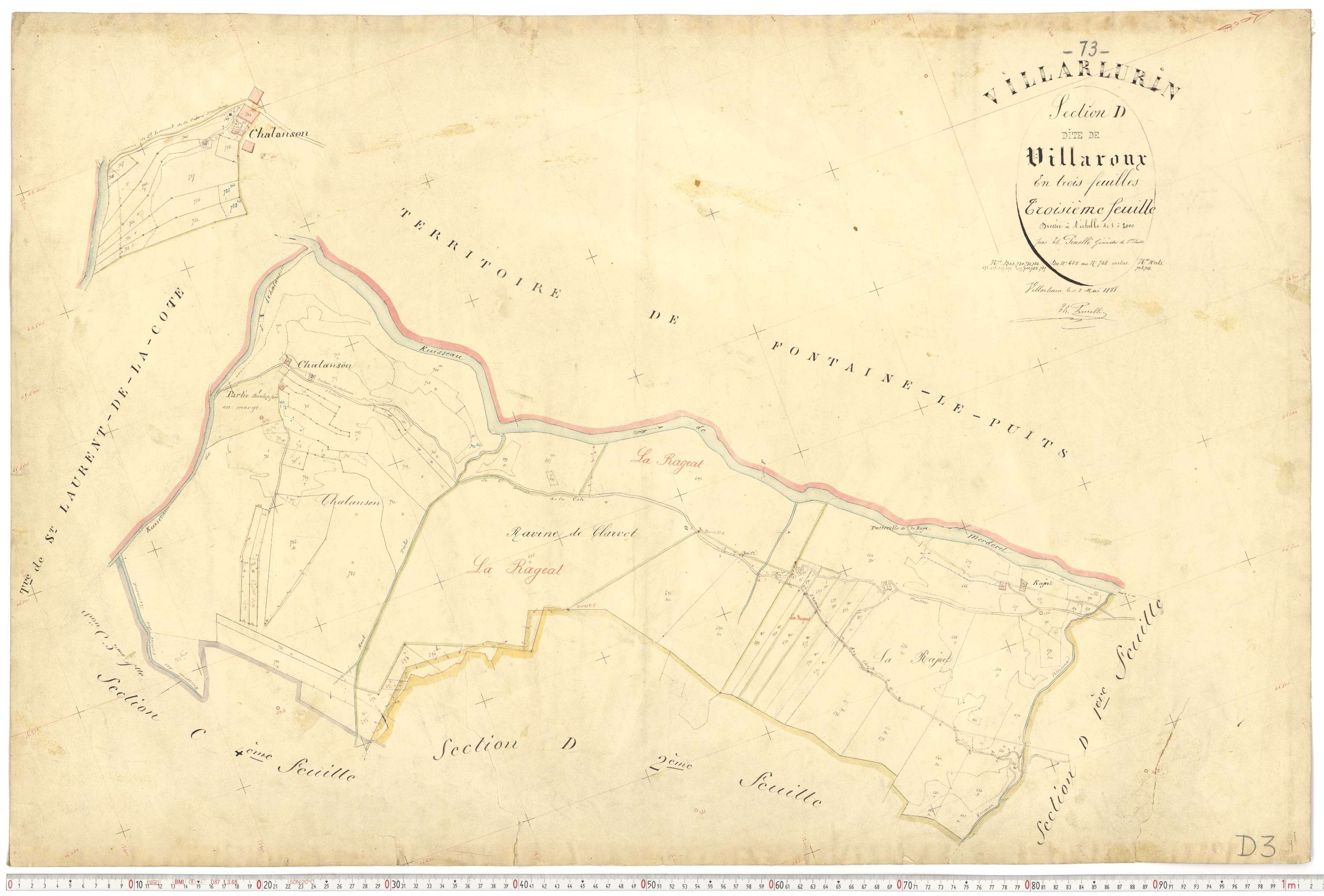 Villarlurin - Plans cadastraux du premier cadastre français.