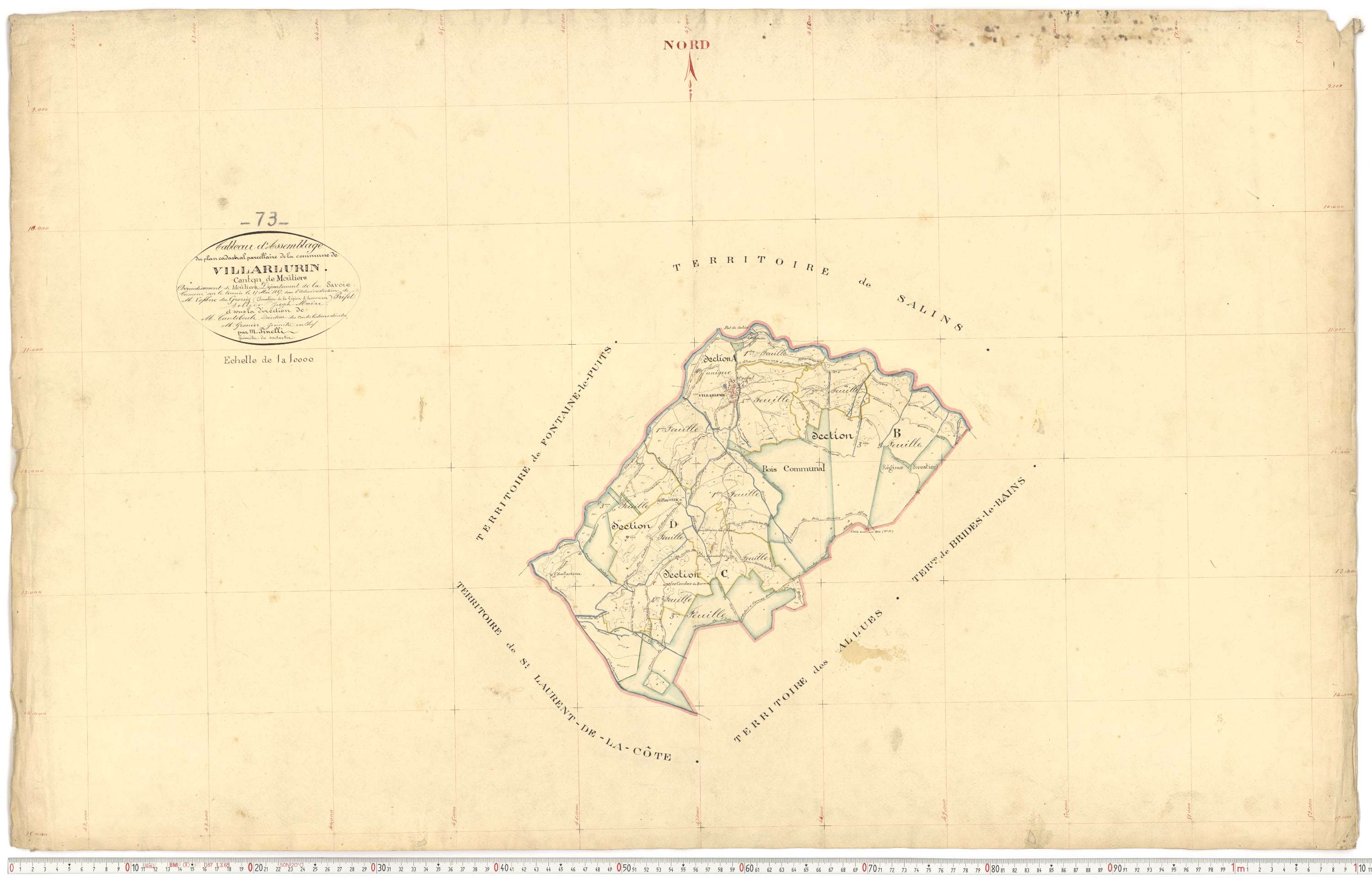 Villarlurin - Plans cadastraux du premier cadastre français.