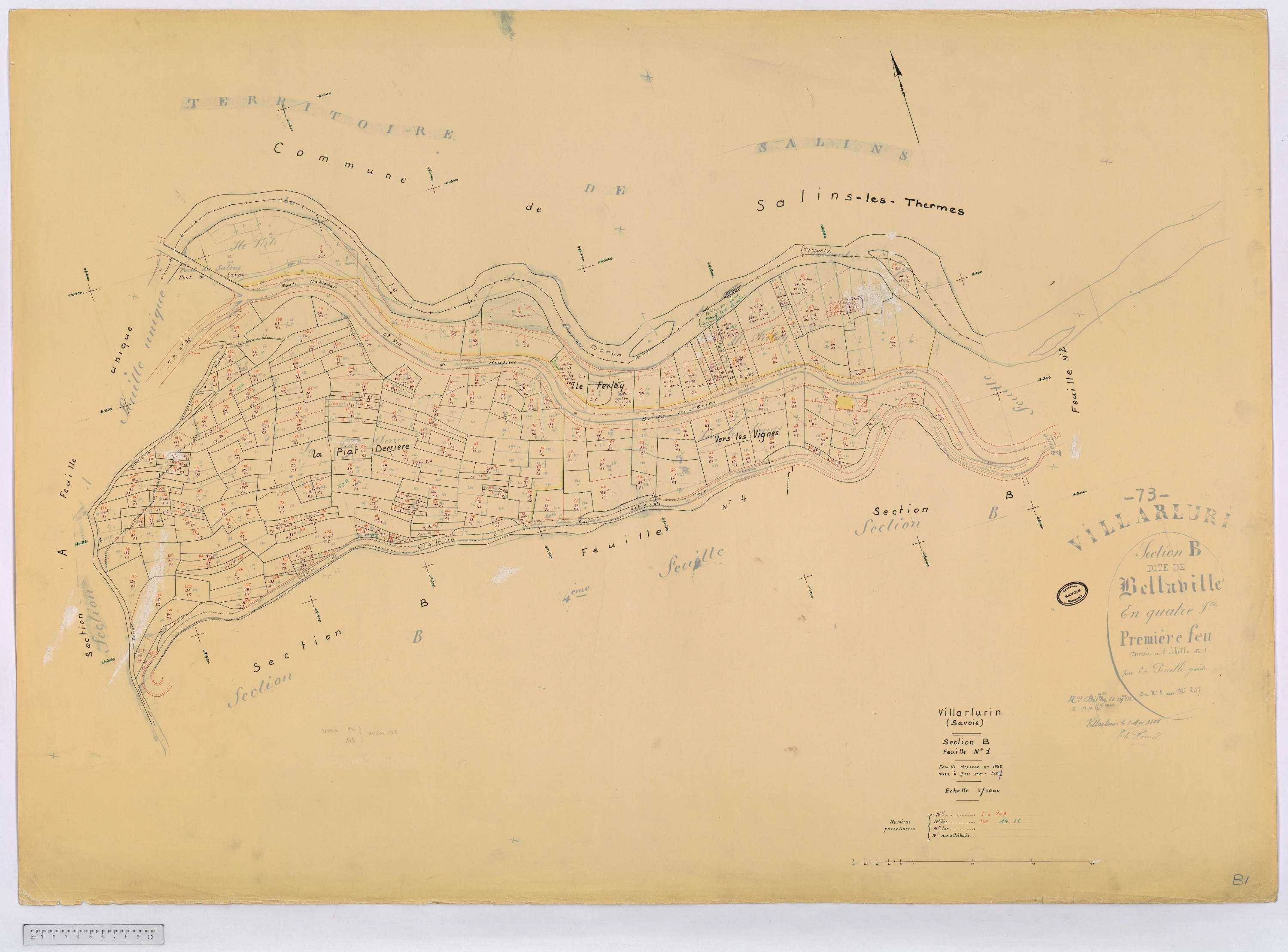 Villarlurin - Cadastre rénové (1967).