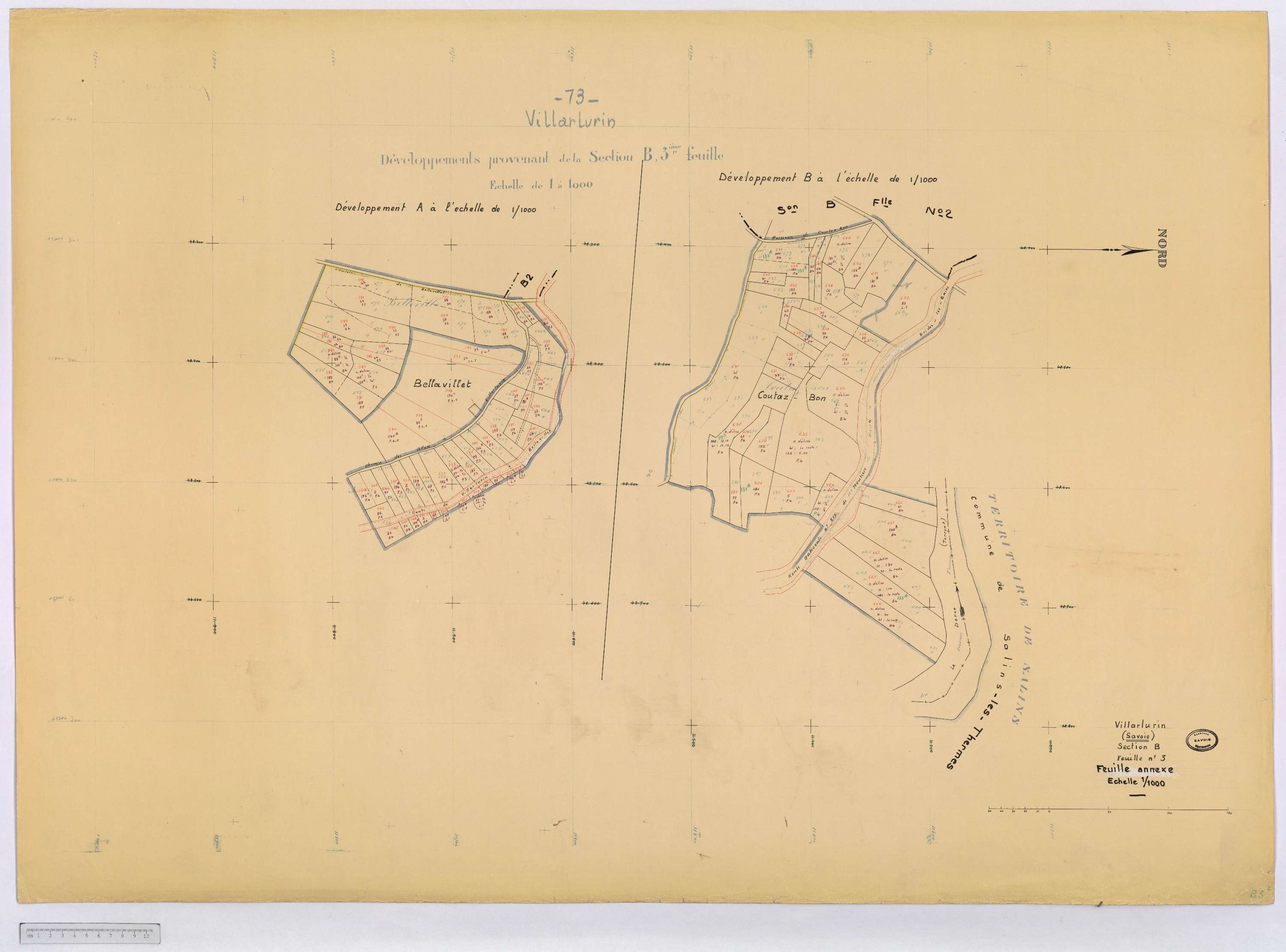 Villarlurin - Cadastre rénové (1967).