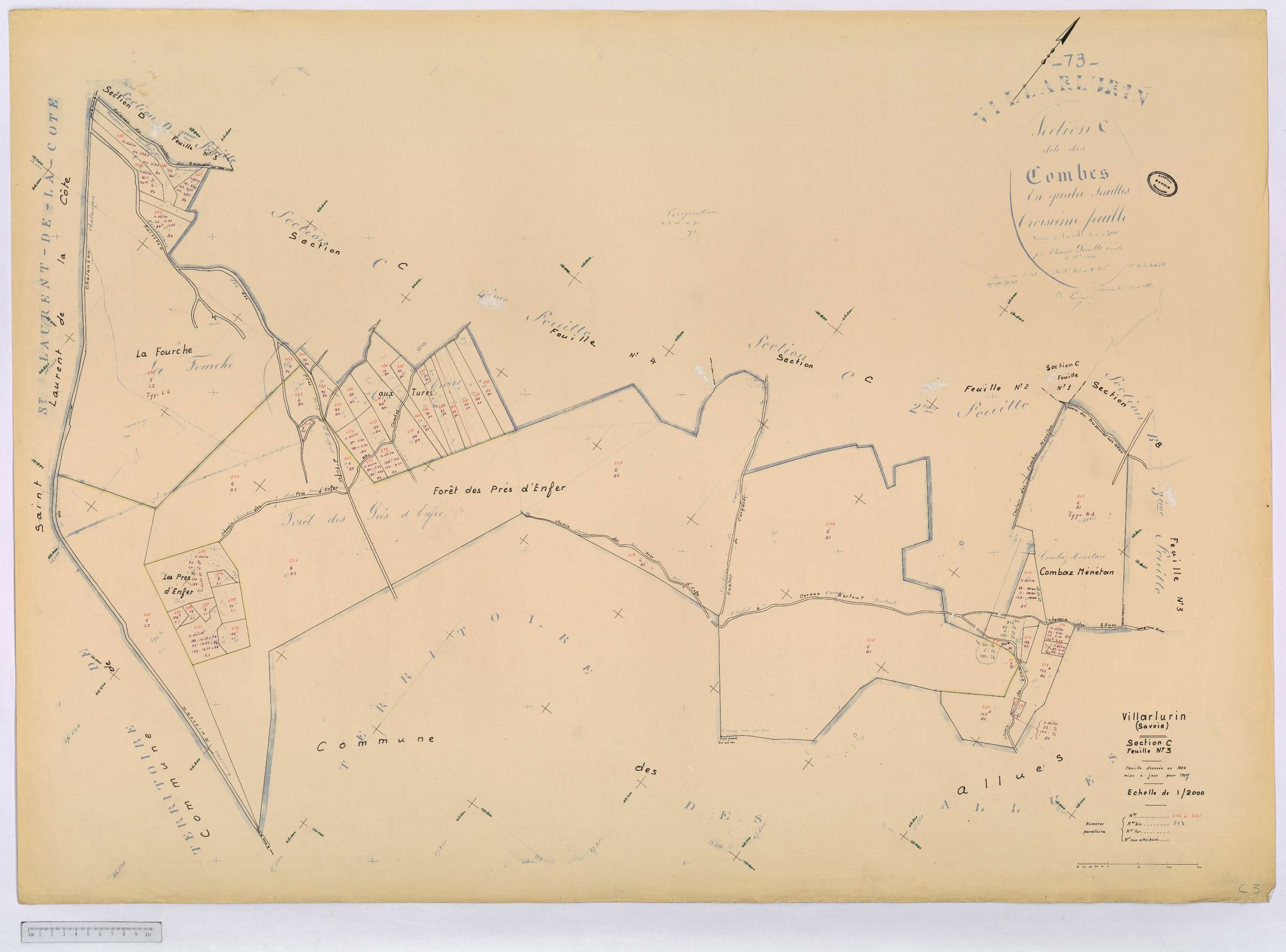 Villarlurin - Cadastre rénové (1967).