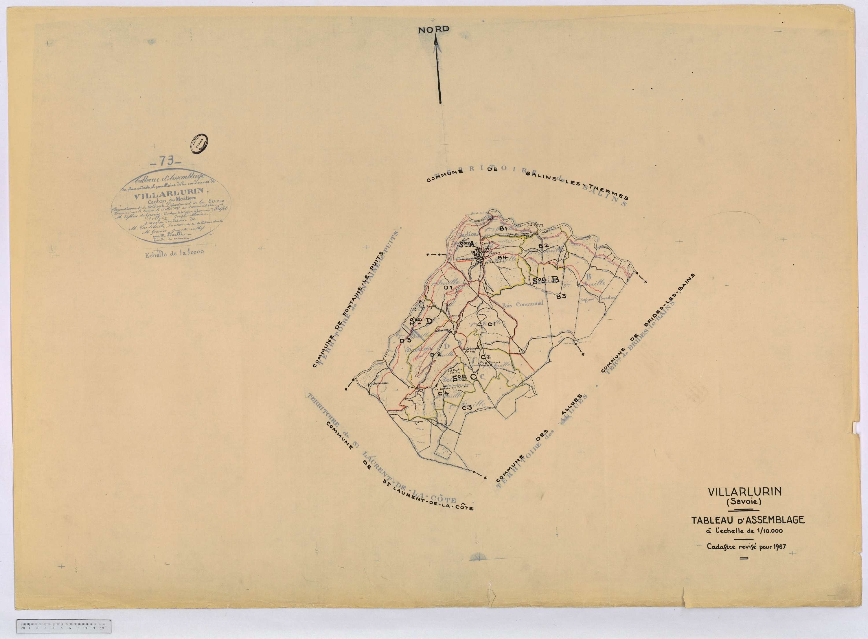 Villarlurin - Cadastre rénové (1967).