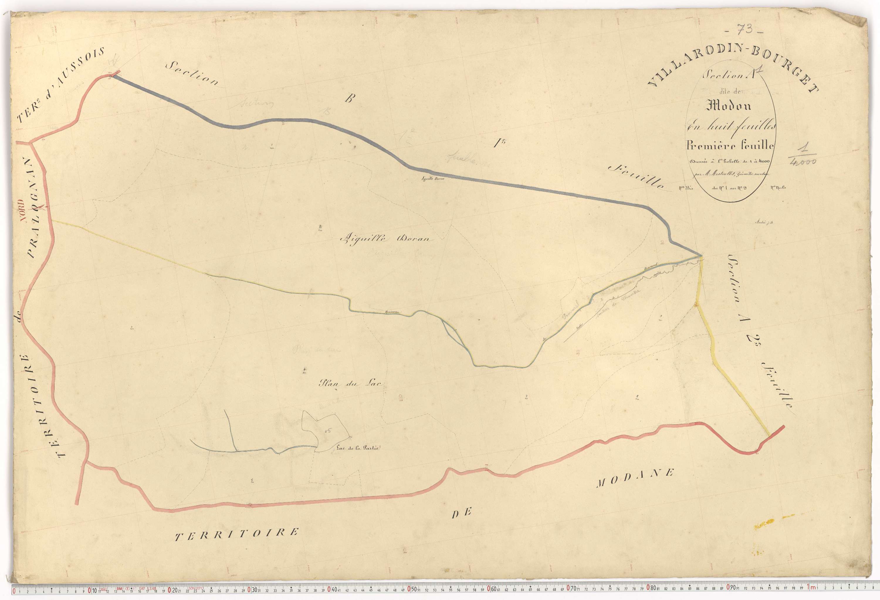 Villarodin-Bourget - Plans cadastraux du premier cadastre français.