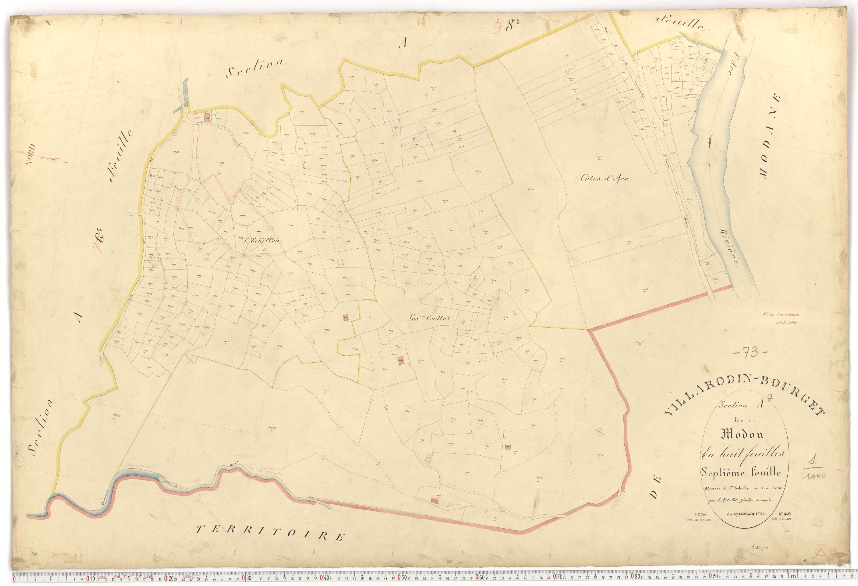 Villarodin-Bourget - Plans cadastraux du premier cadastre français.