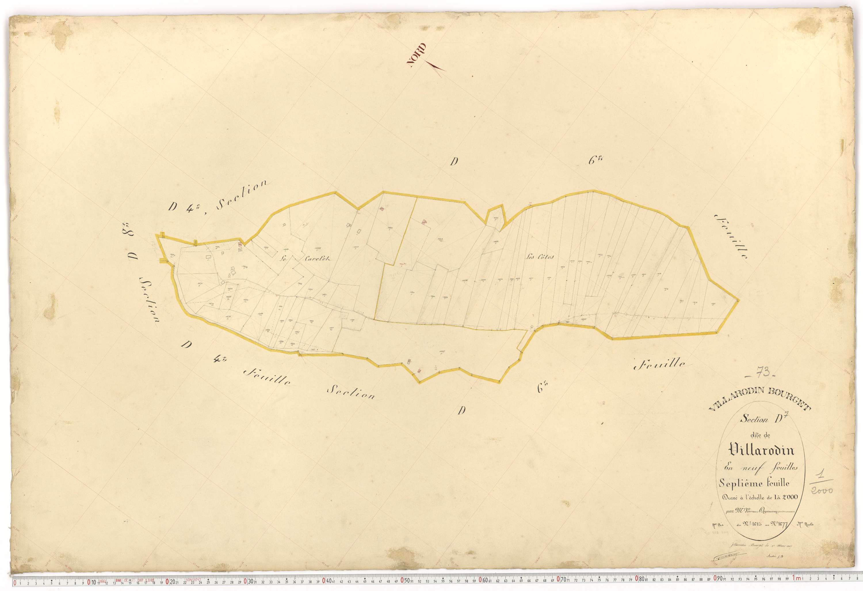 Villarodin-Bourget - Plans cadastraux du premier cadastre français.