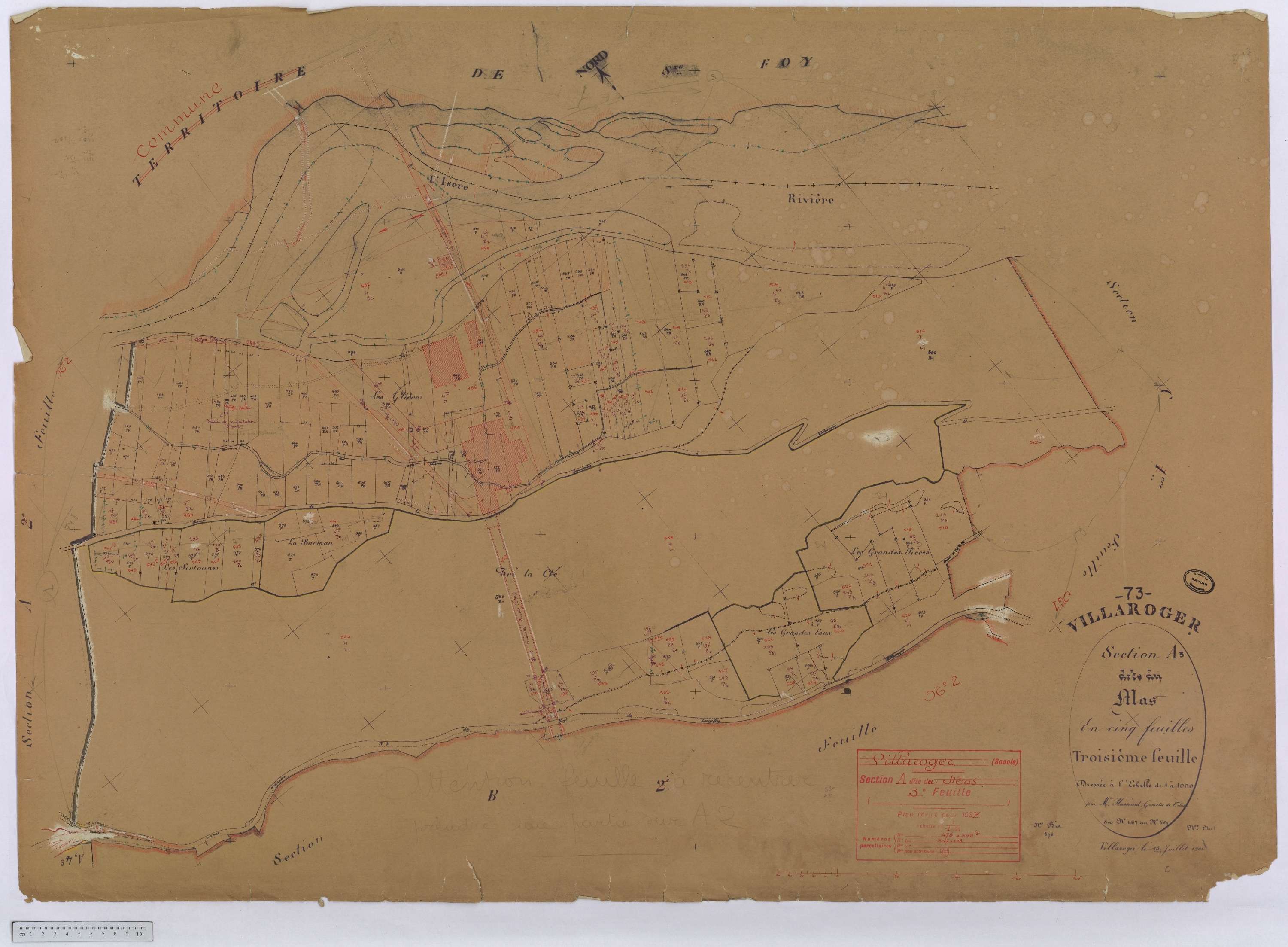 Villaroger - Cadastre rénové (1937).