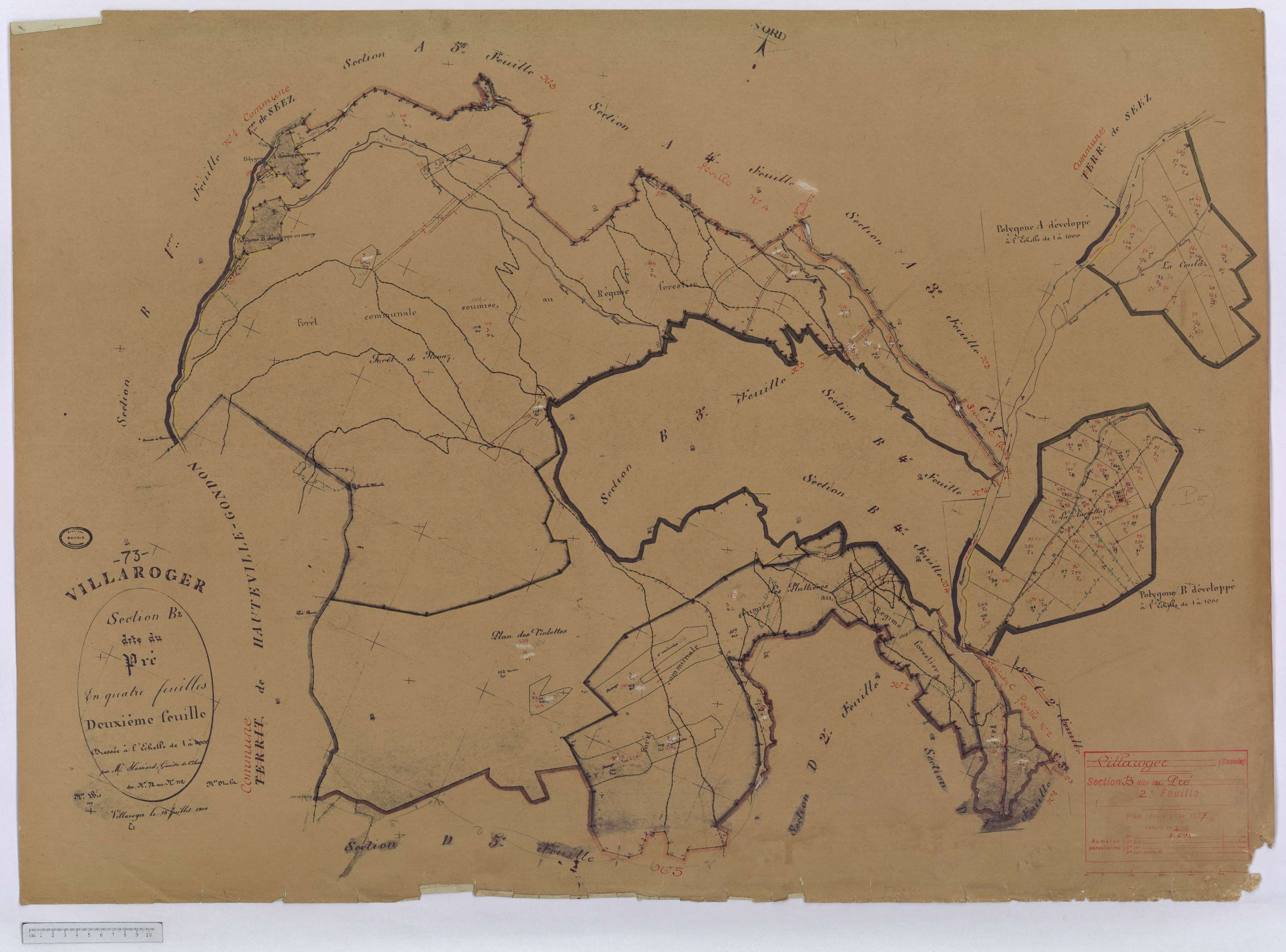 Villaroger - Cadastre rénové (1937).