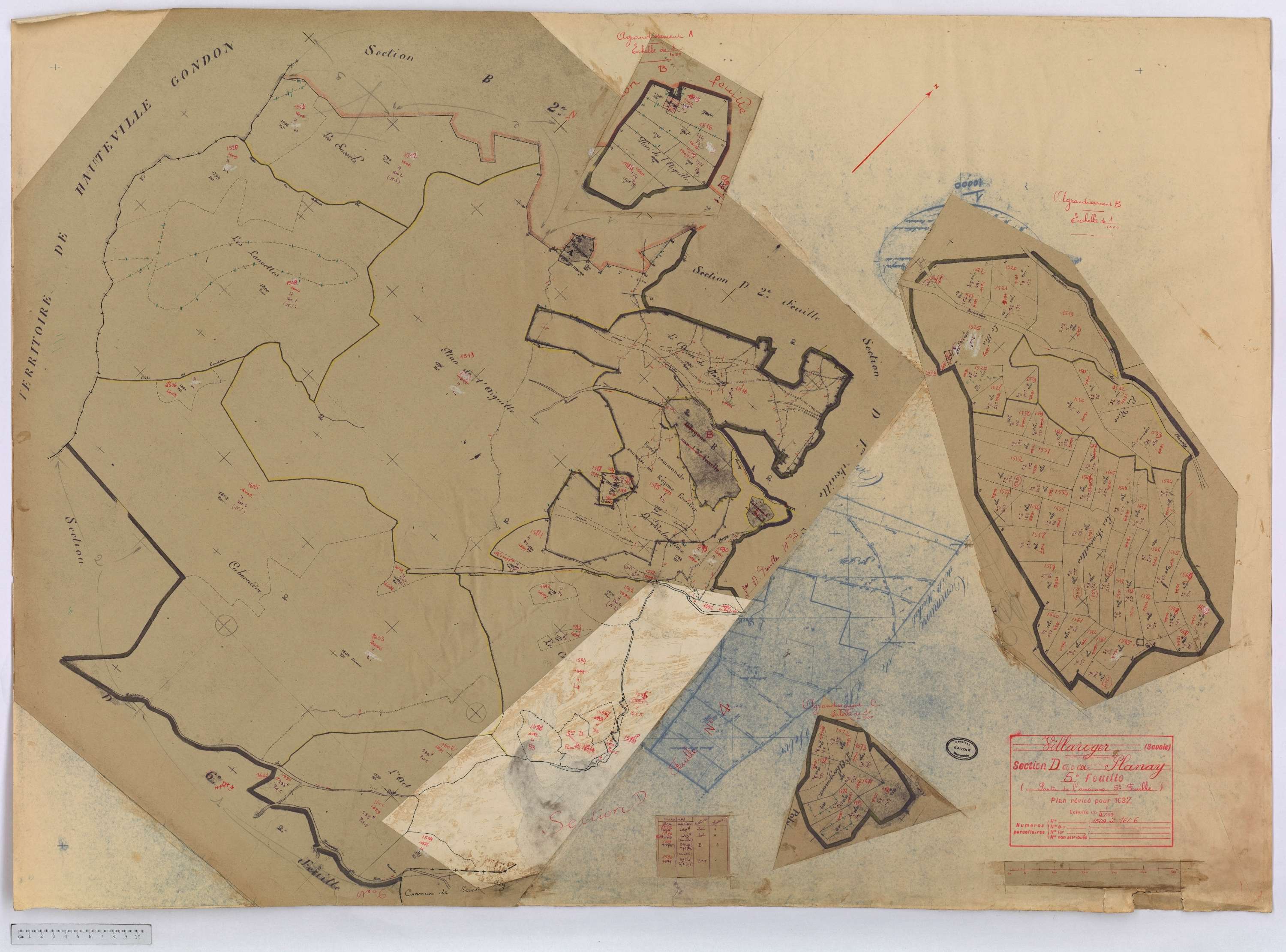 Villaroger - Cadastre rénové (1937).