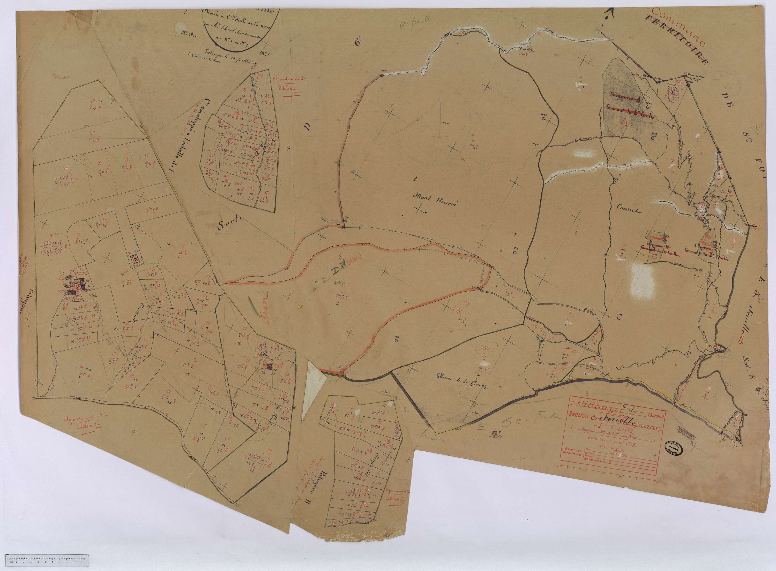 Villaroger - Cadastre rénové (1937).