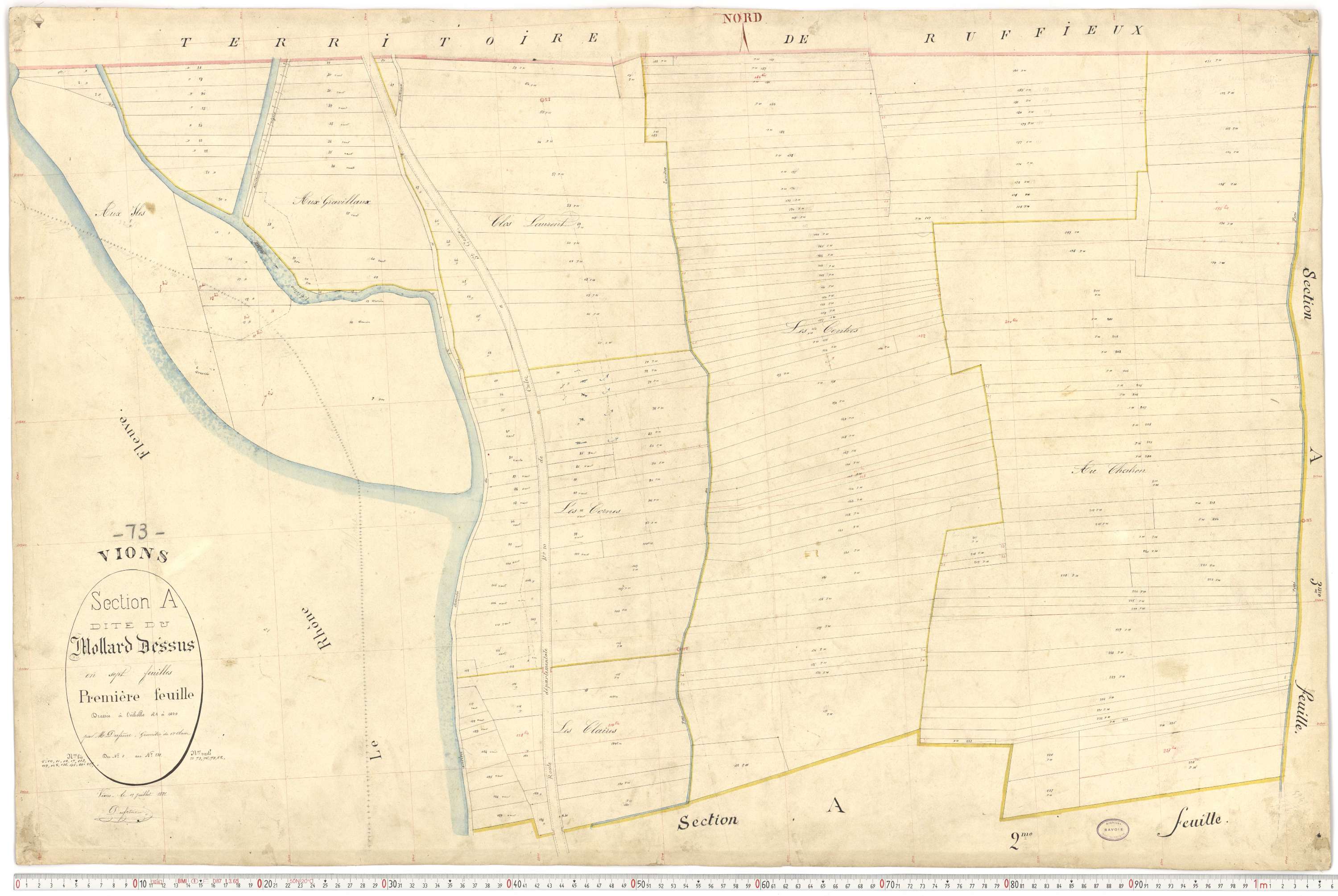 Vions - Cadastre français (1881).