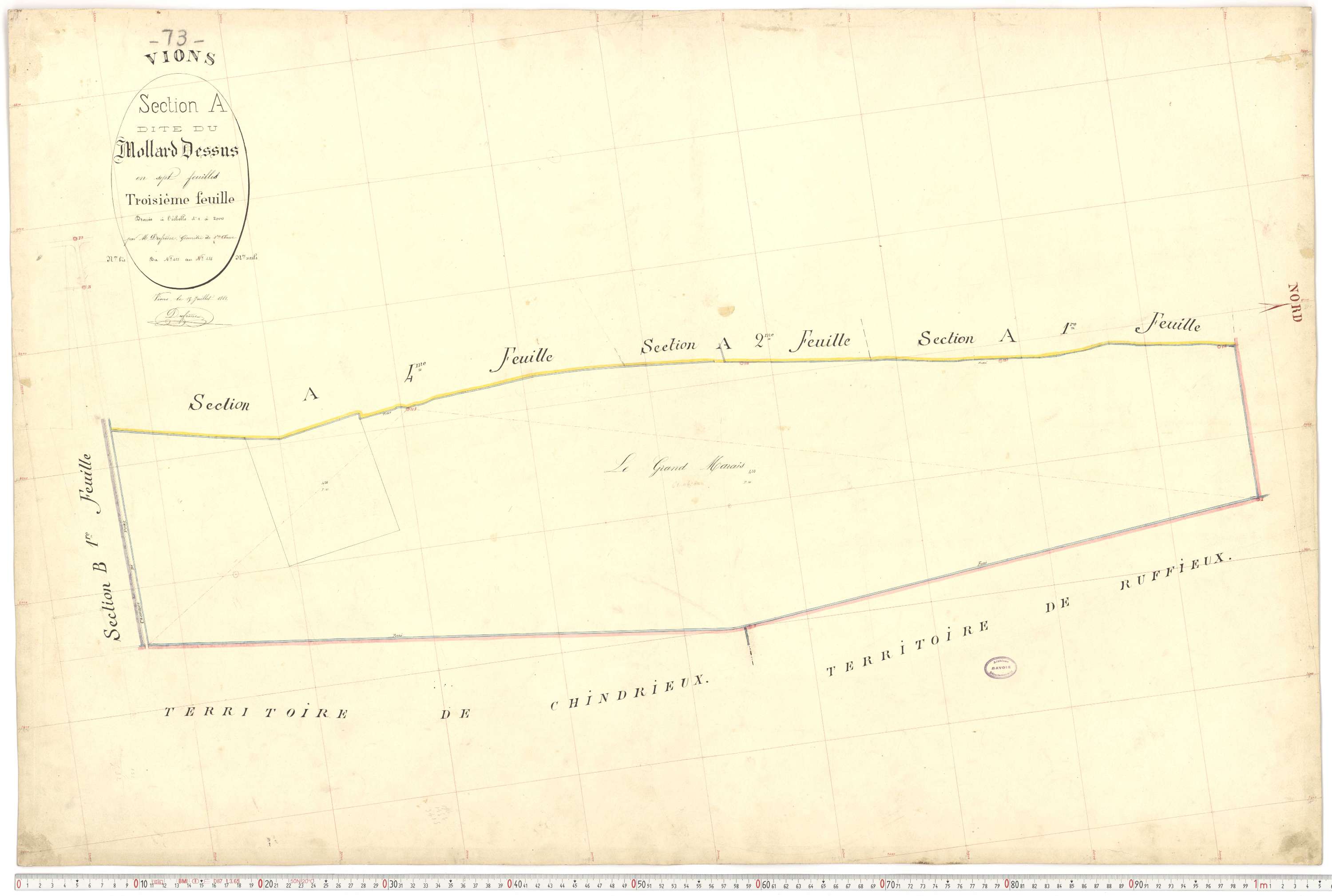Vions - Cadastre français (1881).