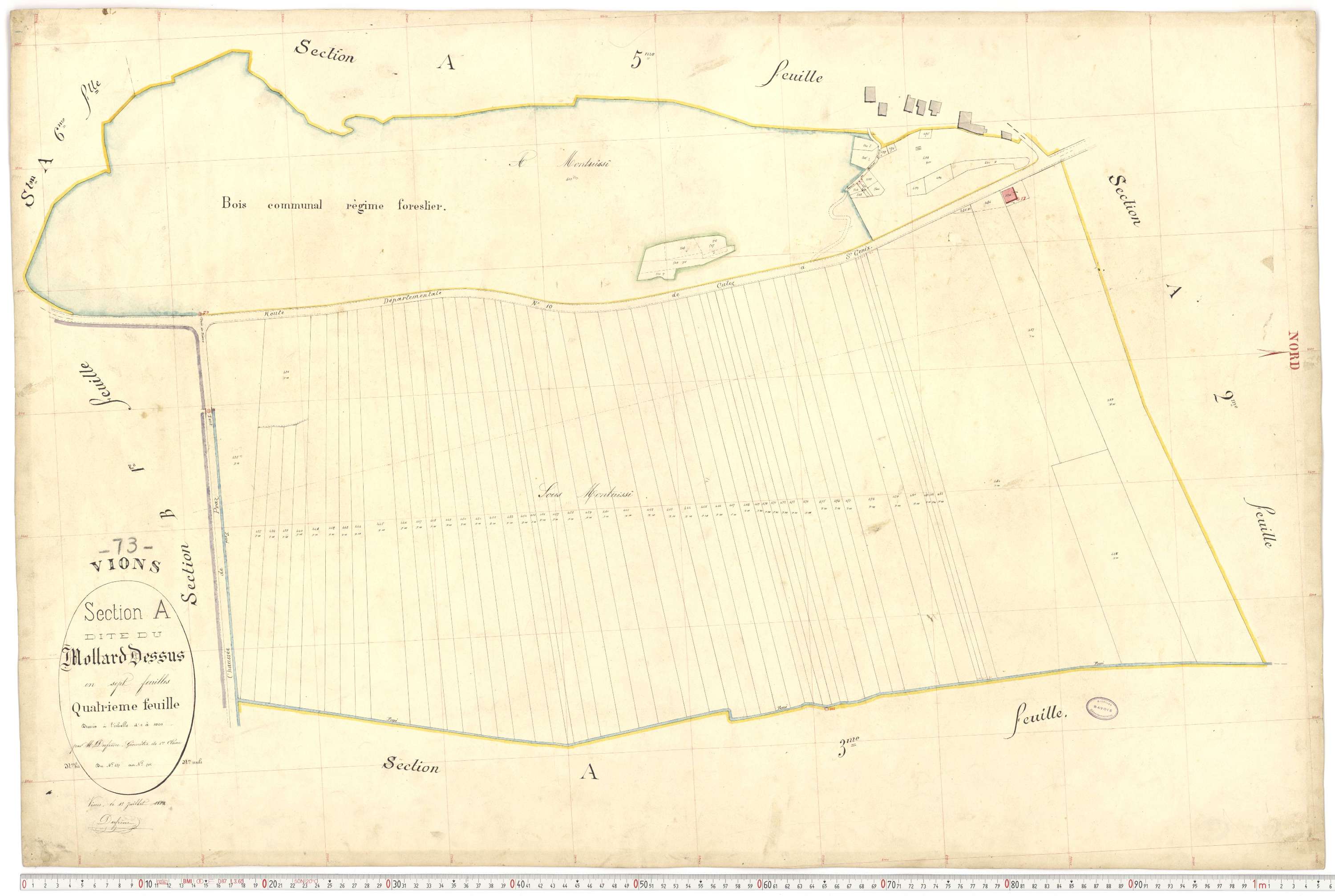 Vions - Cadastre français (1881).