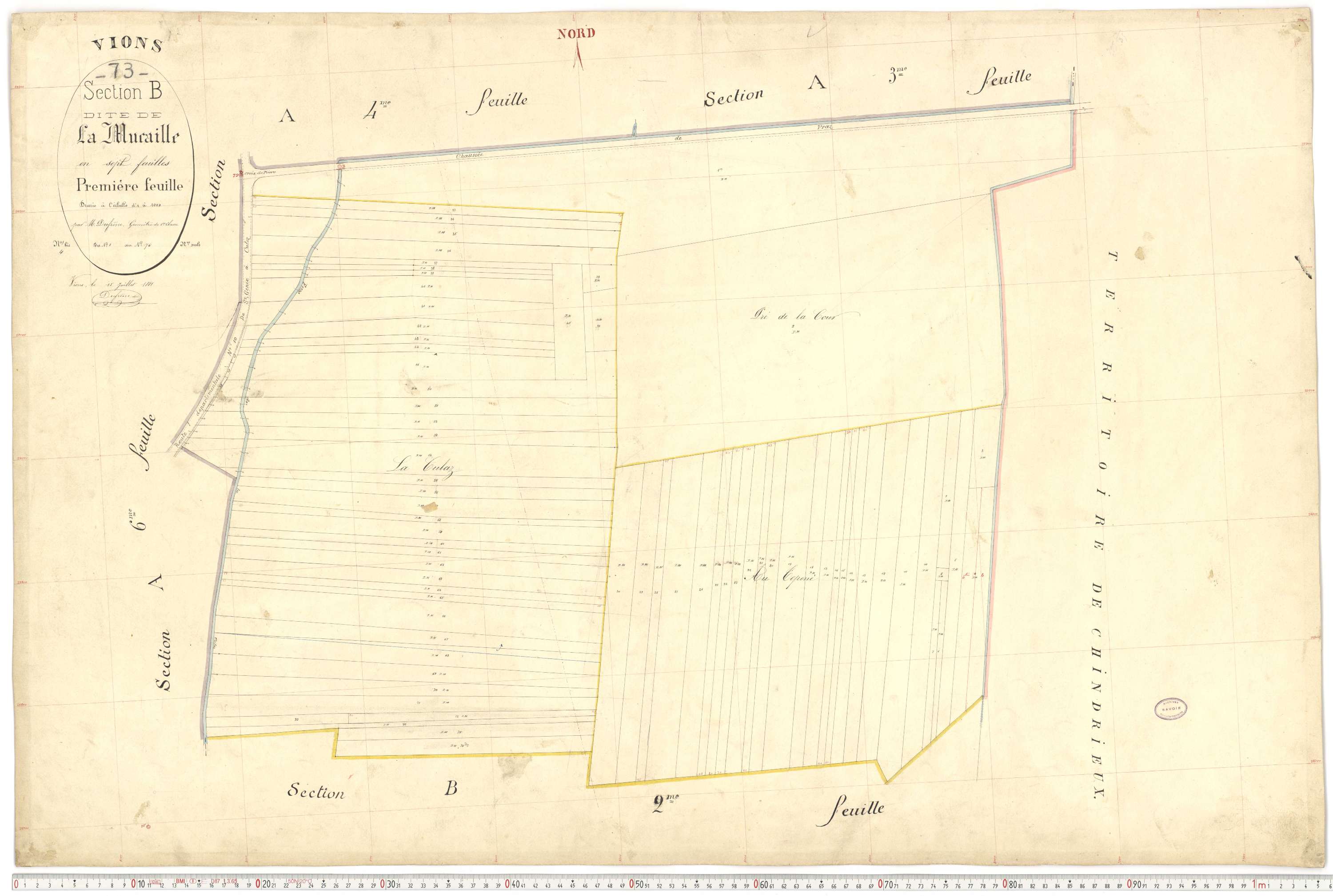 Vions - Cadastre français (1881).
