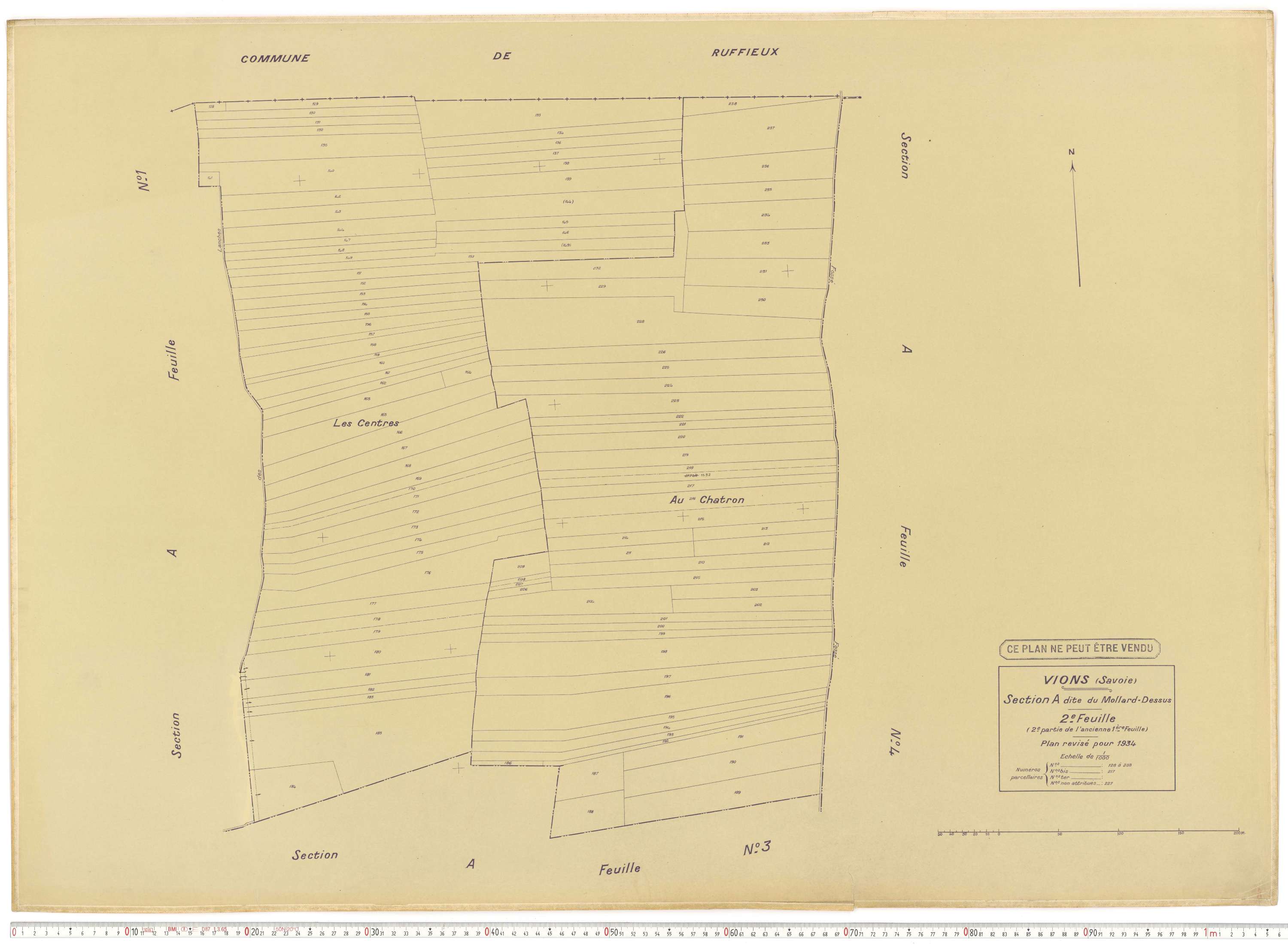 Vions - Cadastre rénové (1934).