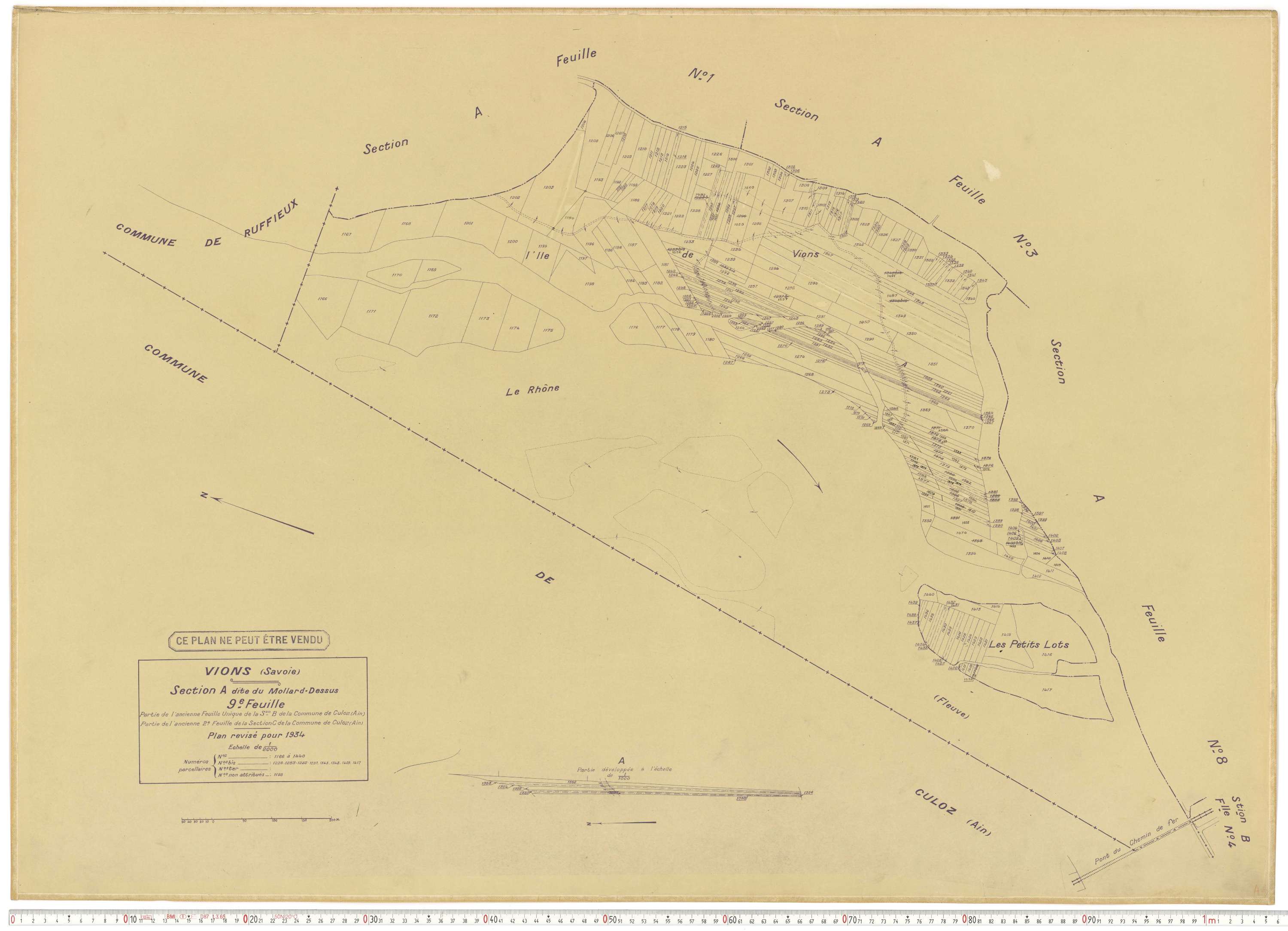 Vions - Cadastre rénové (1934).