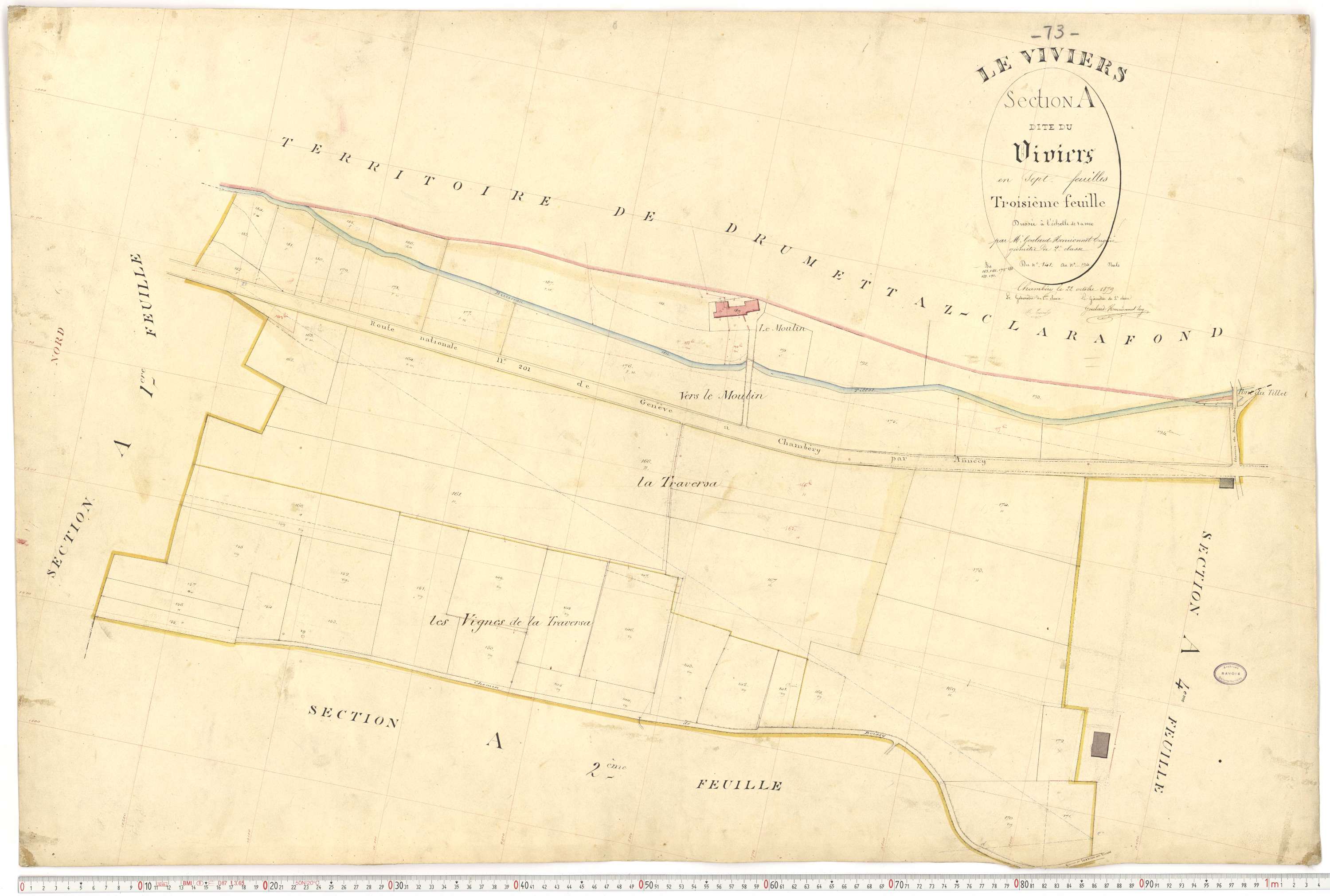 Viviers-du-Lac - Cadastre français (1880).