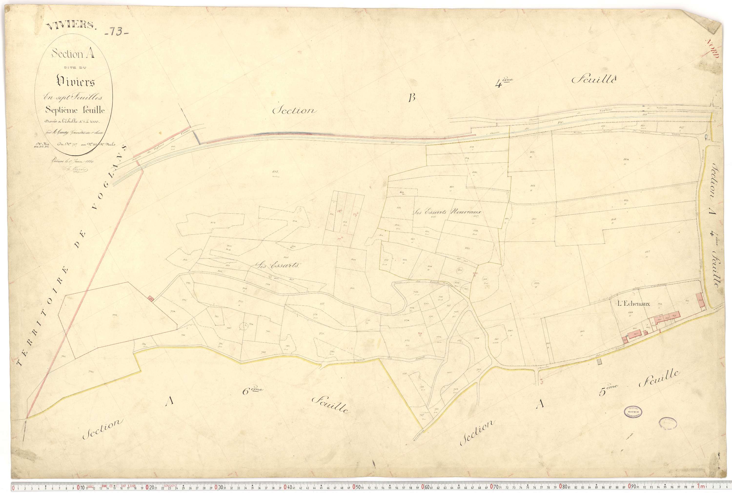 Viviers-du-Lac - Cadastre français (1880).