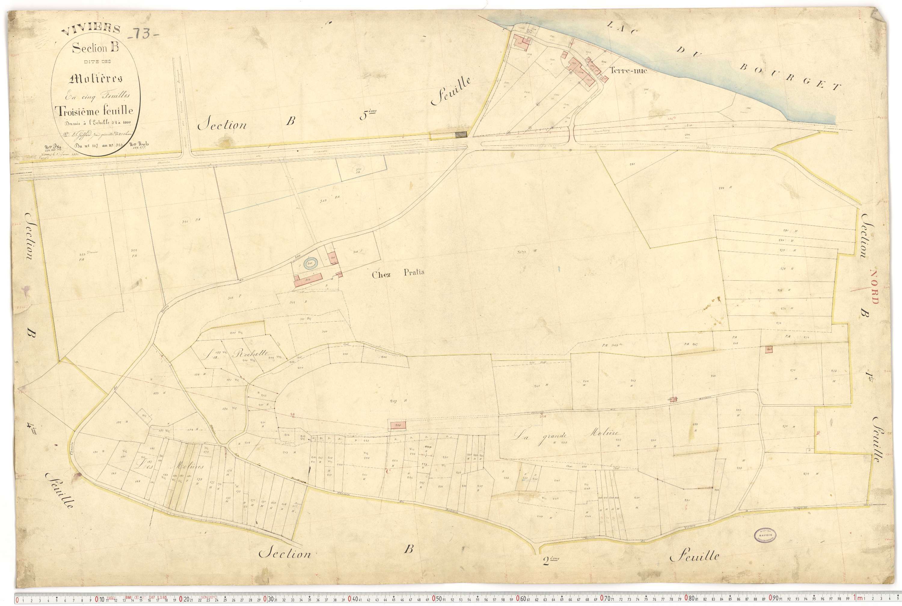 Viviers-du-Lac - Cadastre français (1880).