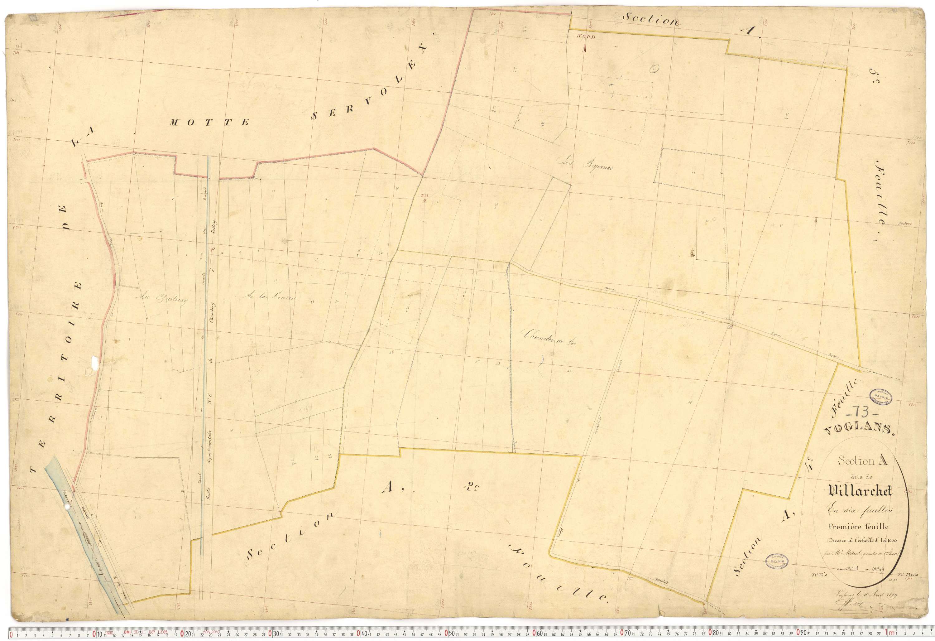 Voglans - Cadastre français (1879).