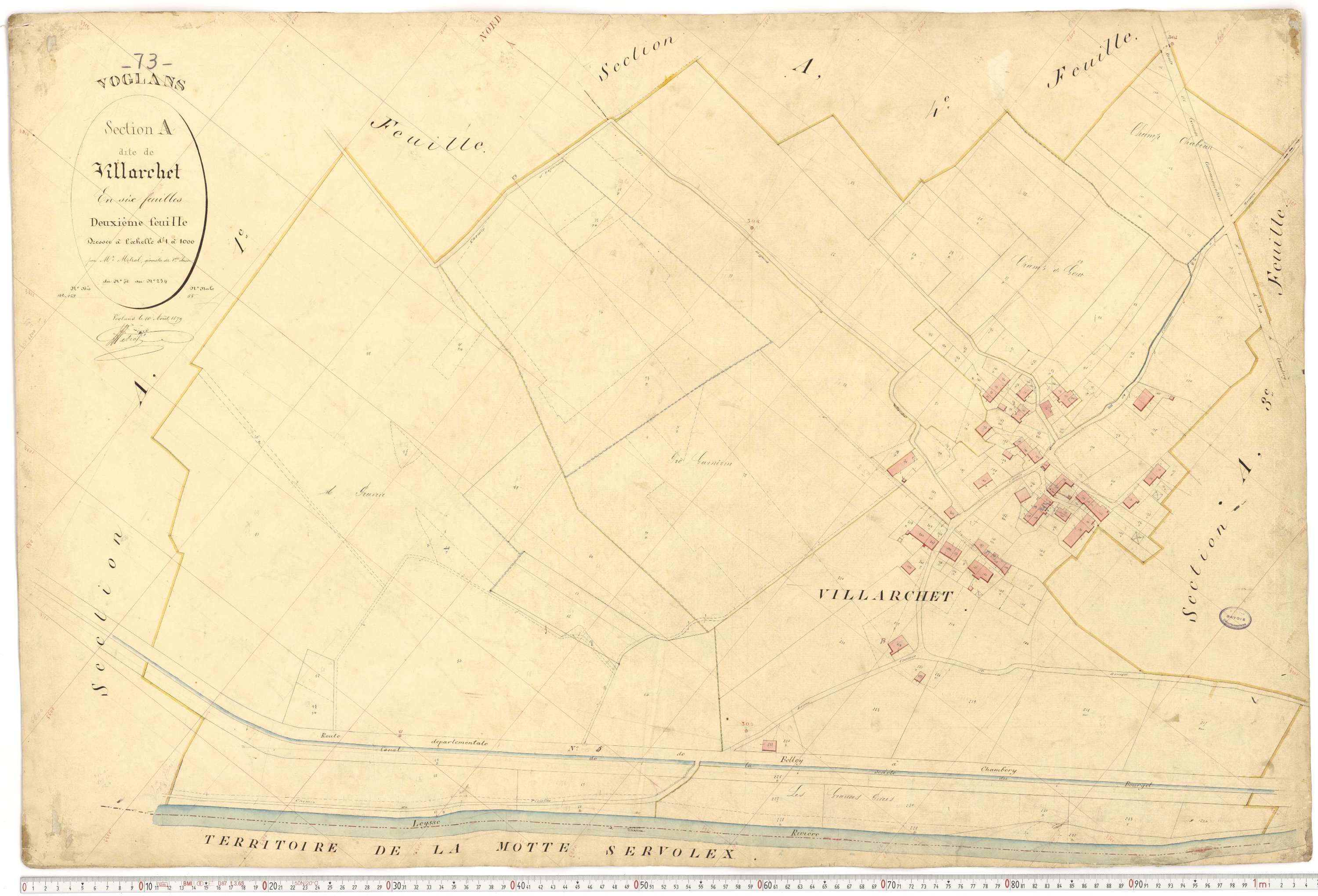 Voglans - Cadastre français (1879).