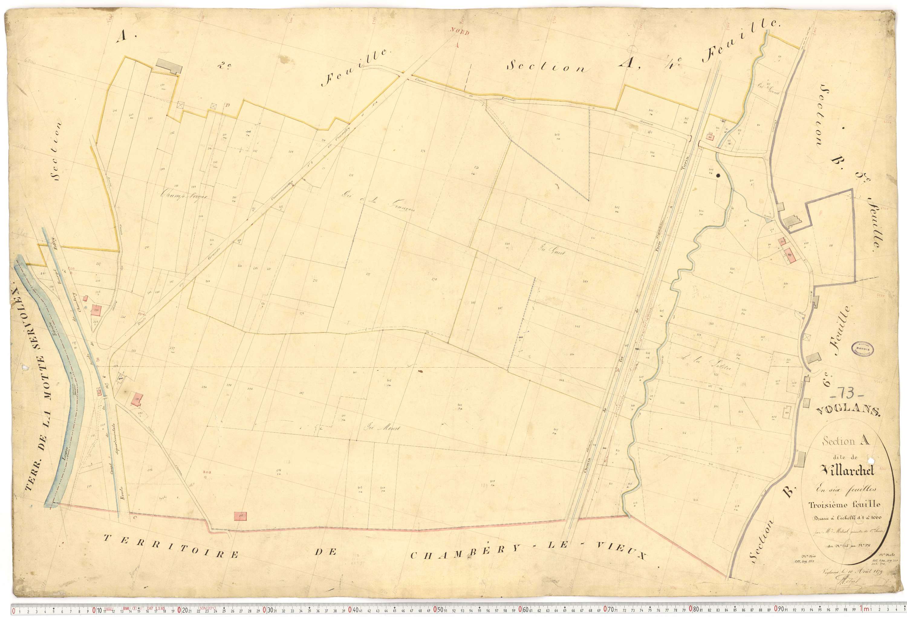Voglans - Cadastre français (1879).