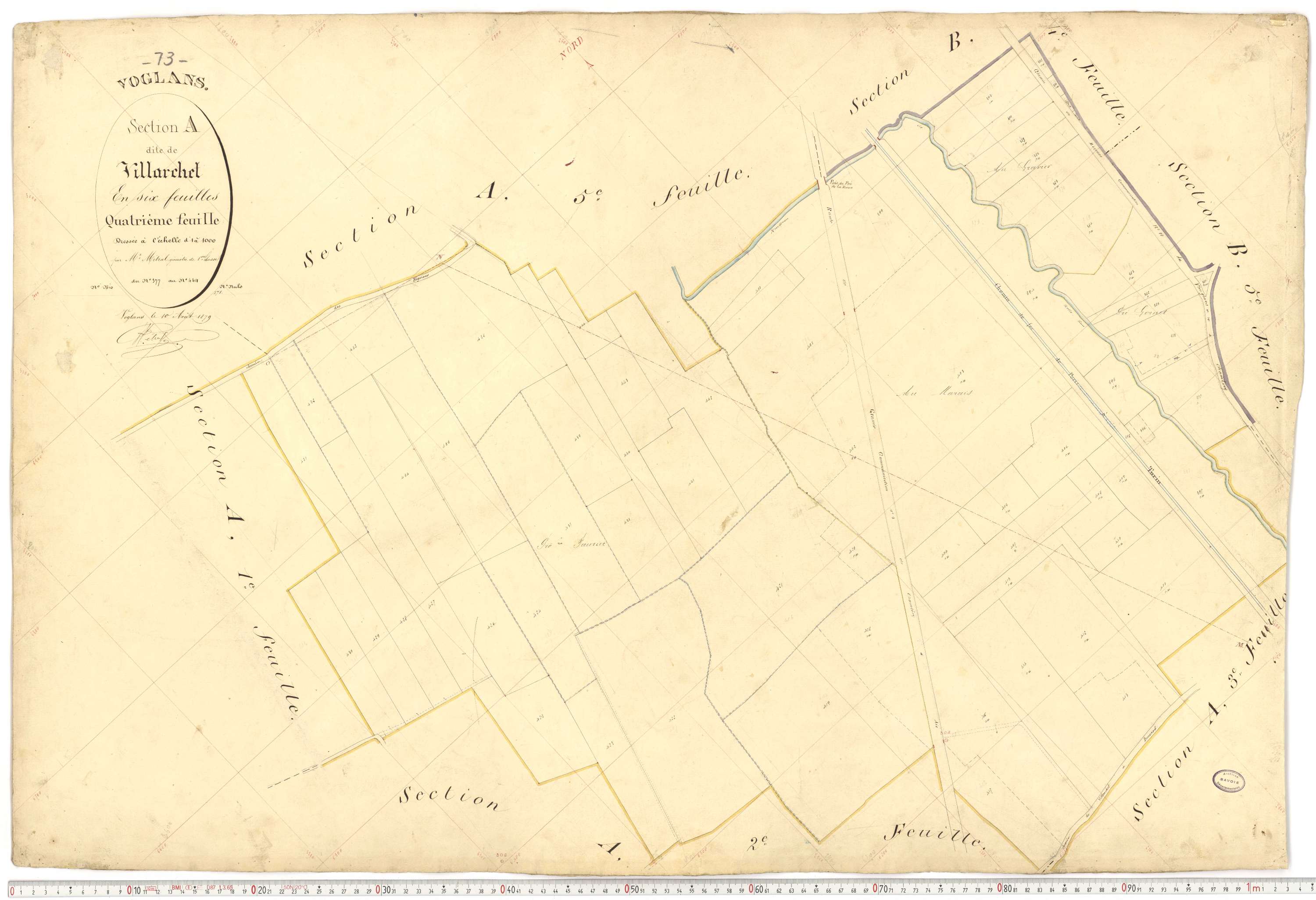 Voglans - Cadastre français (1879).