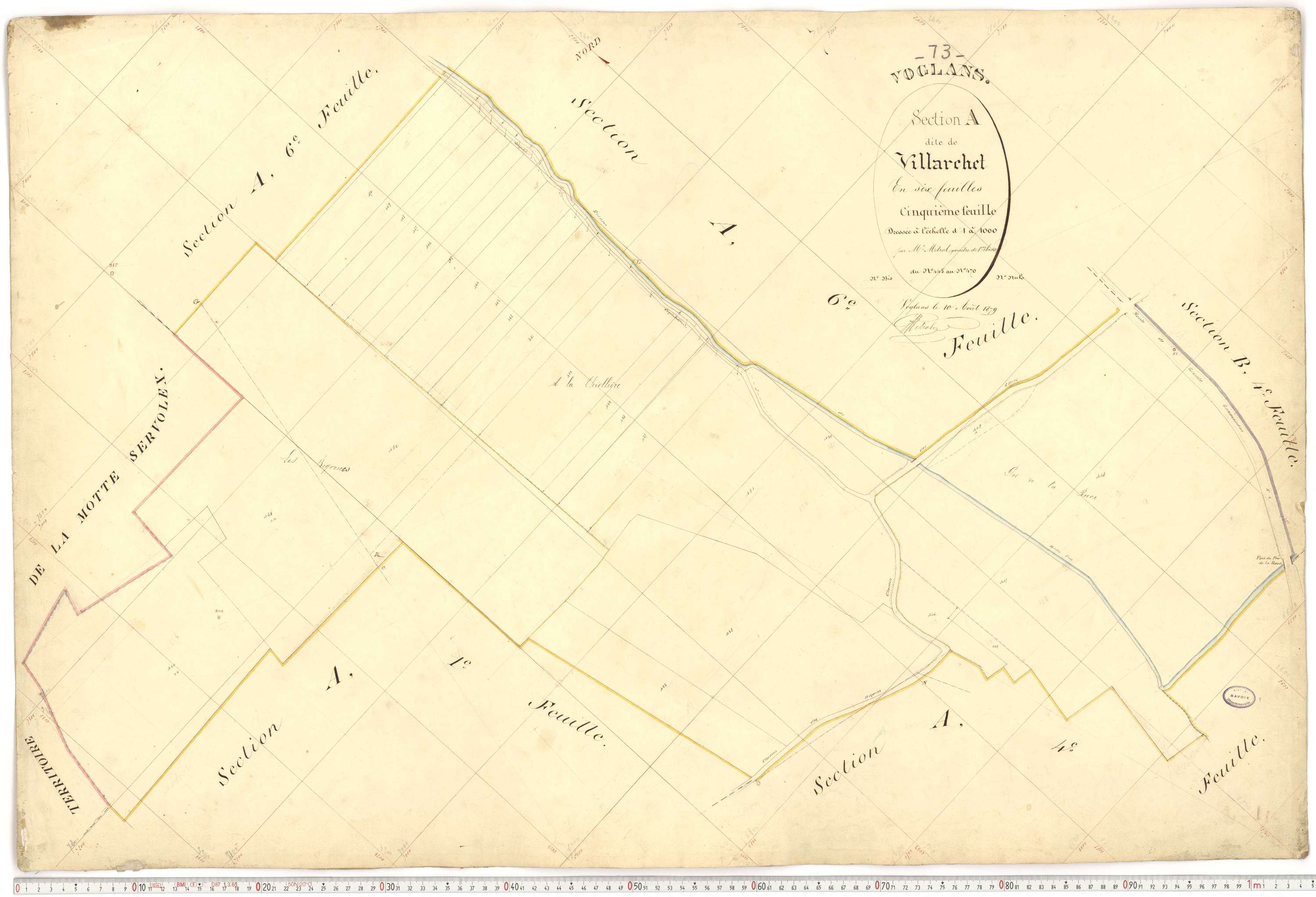 Voglans - Cadastre français (1879).