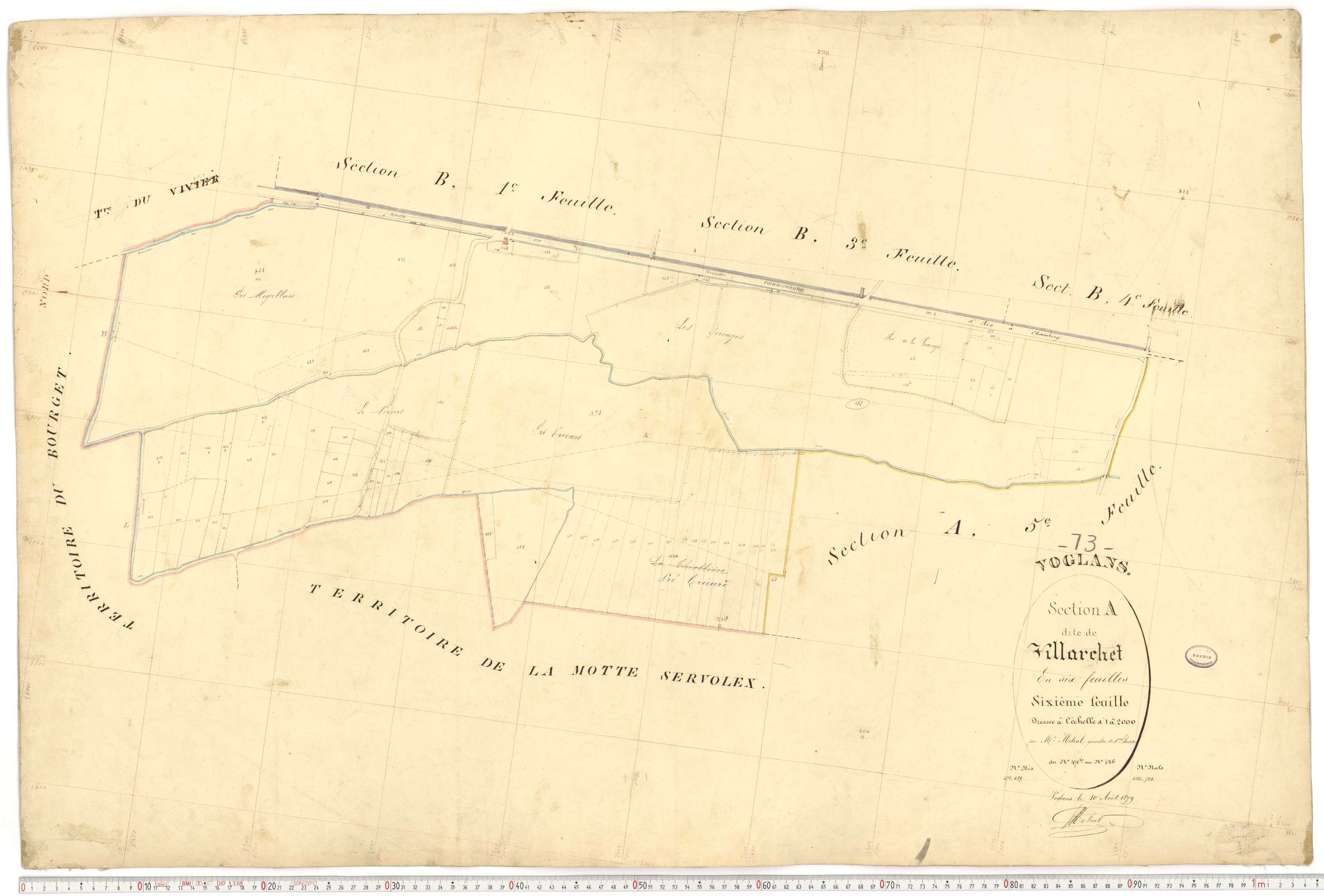 Voglans - Cadastre français (1879).
