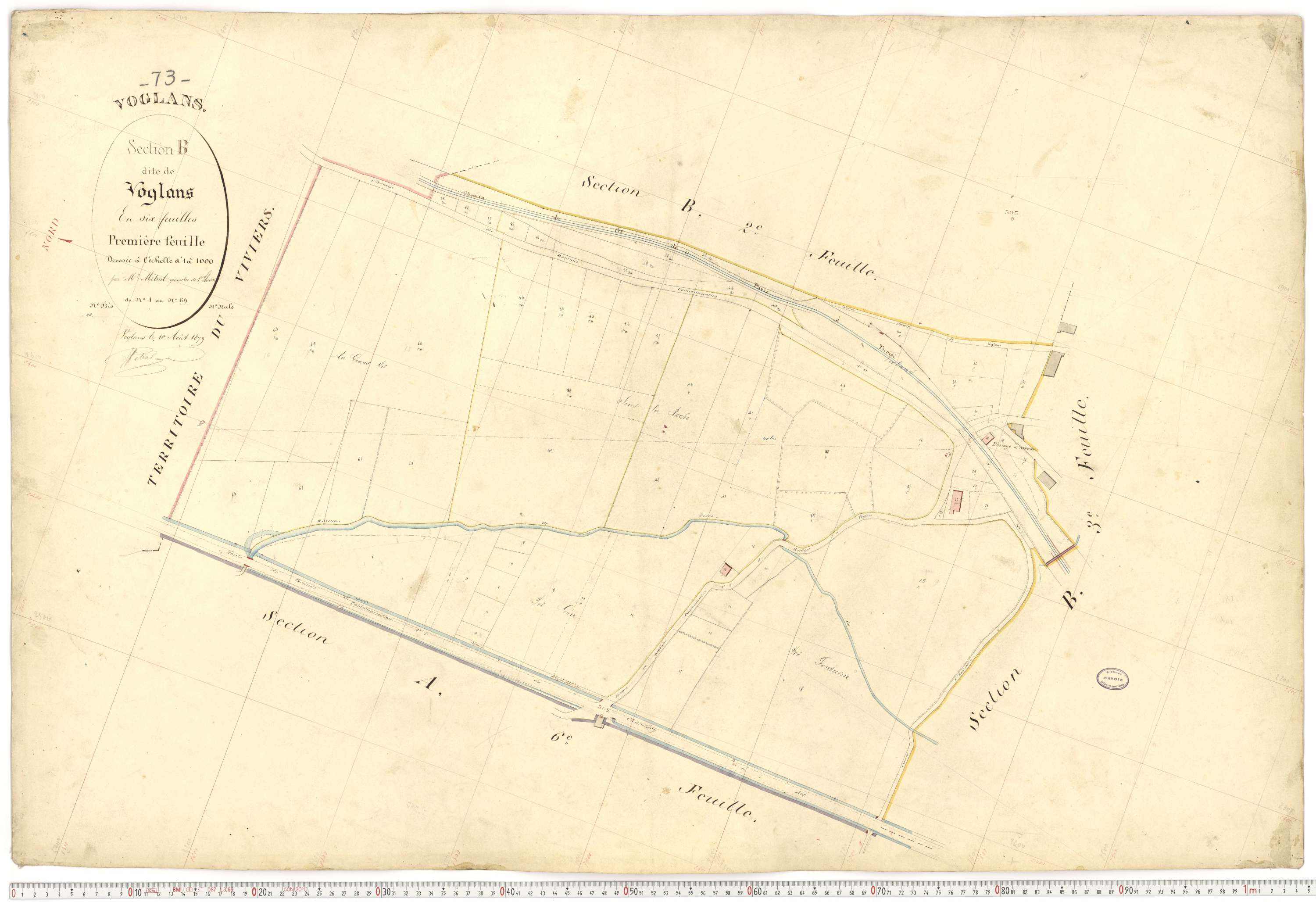Voglans - Cadastre français (1879).