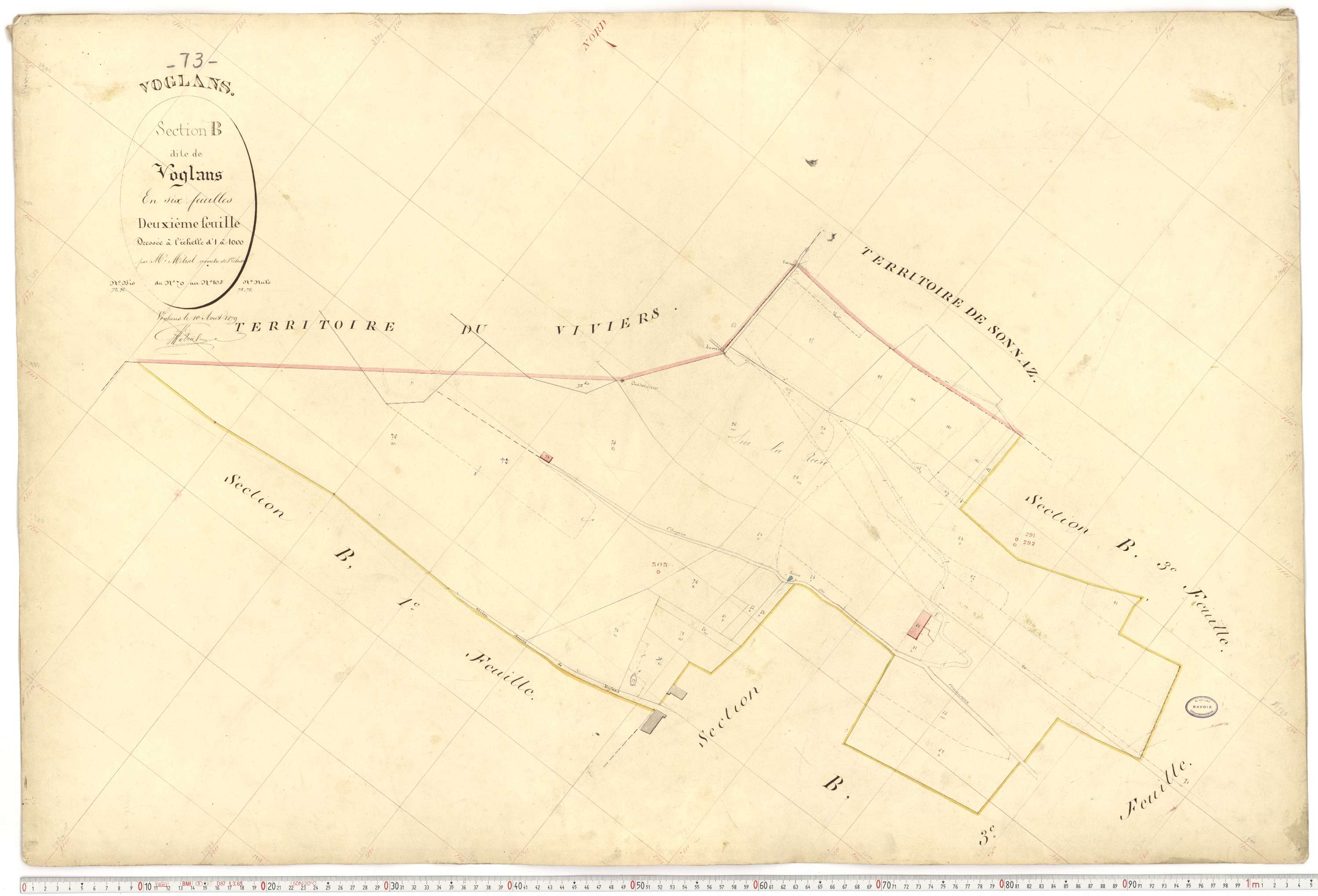 Voglans - Cadastre français (1879).