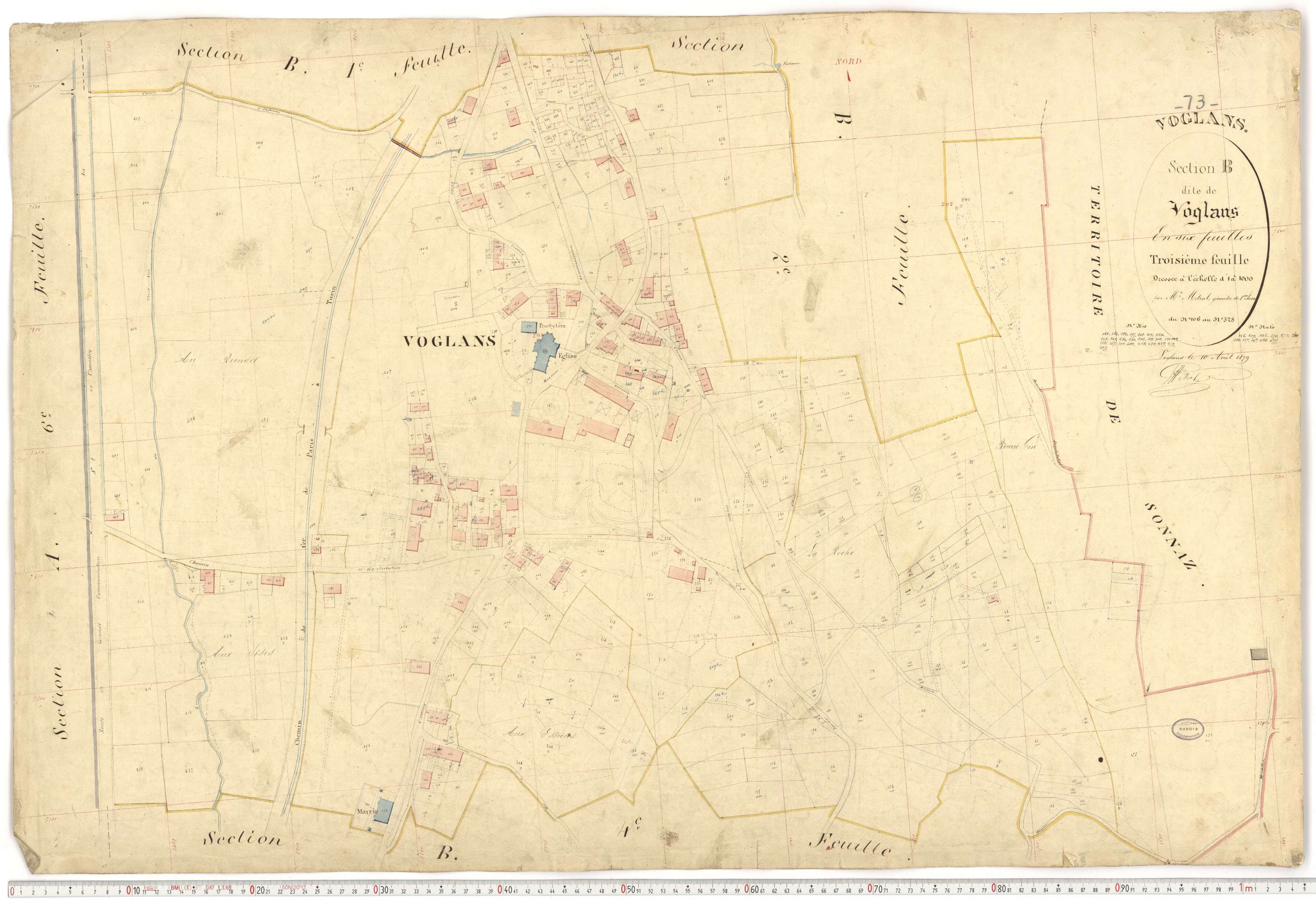 Voglans - Cadastre français (1879).