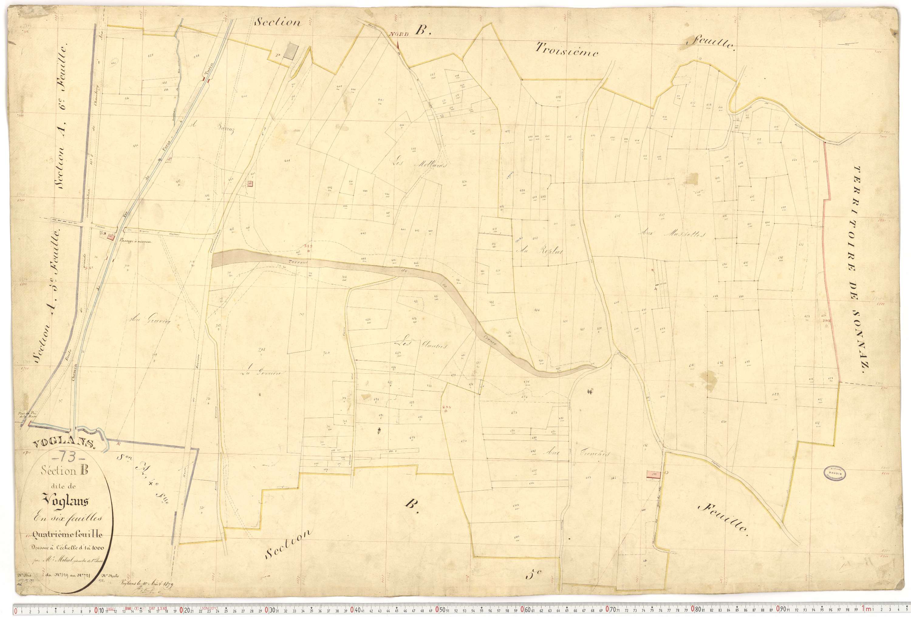 Voglans - Cadastre français (1879).
