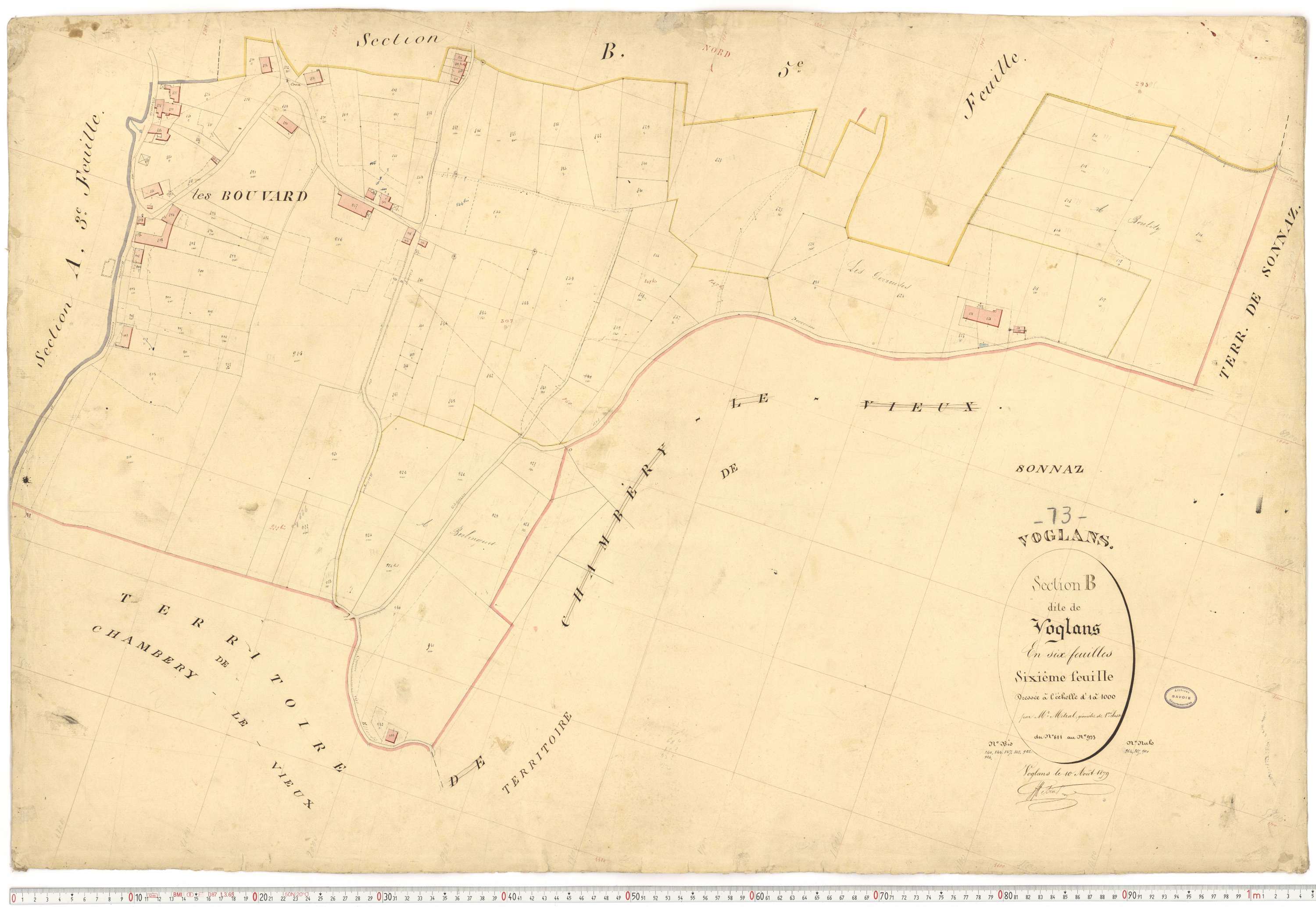 Voglans - Cadastre français (1879).