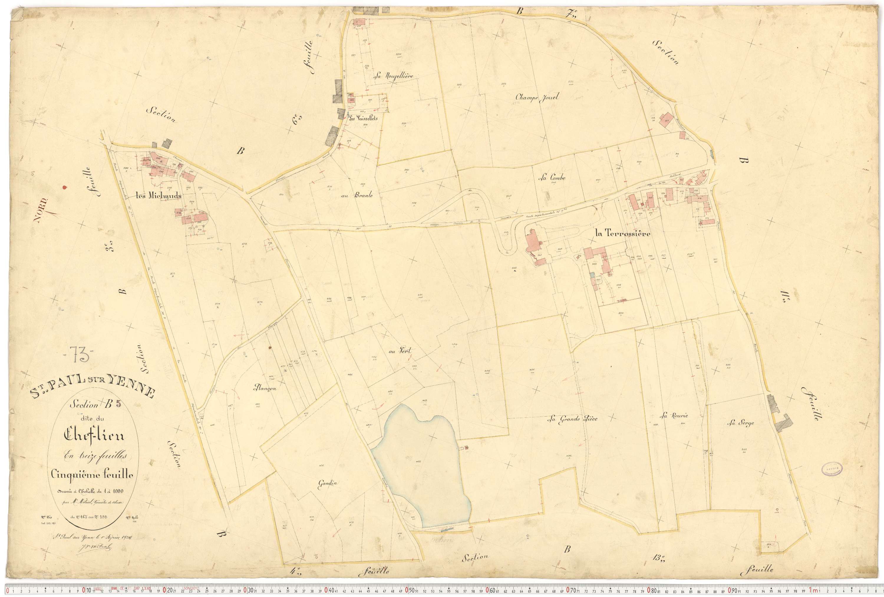 Yenne - Plans cadastraux du premier cadastre français.