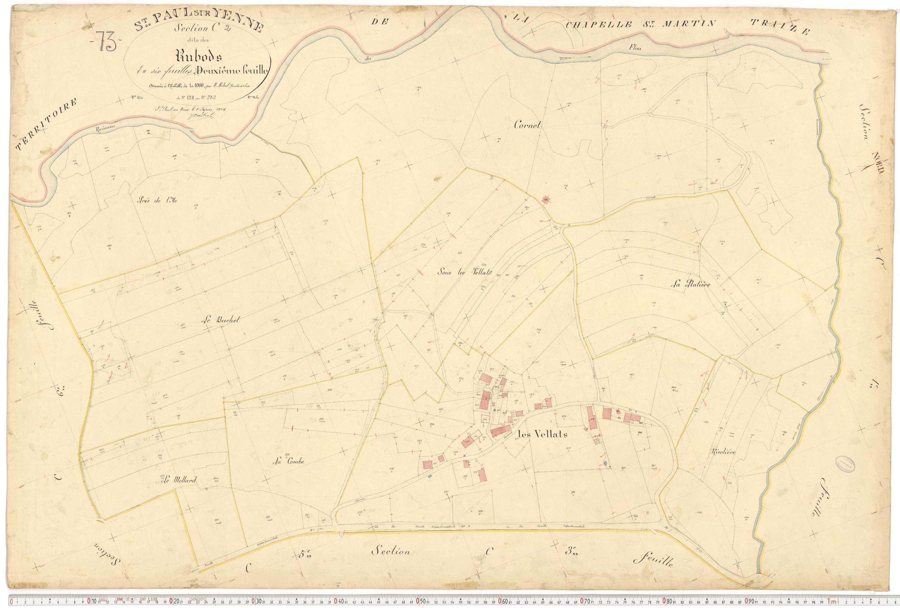 Yenne - Plans cadastraux du premier cadastre français.