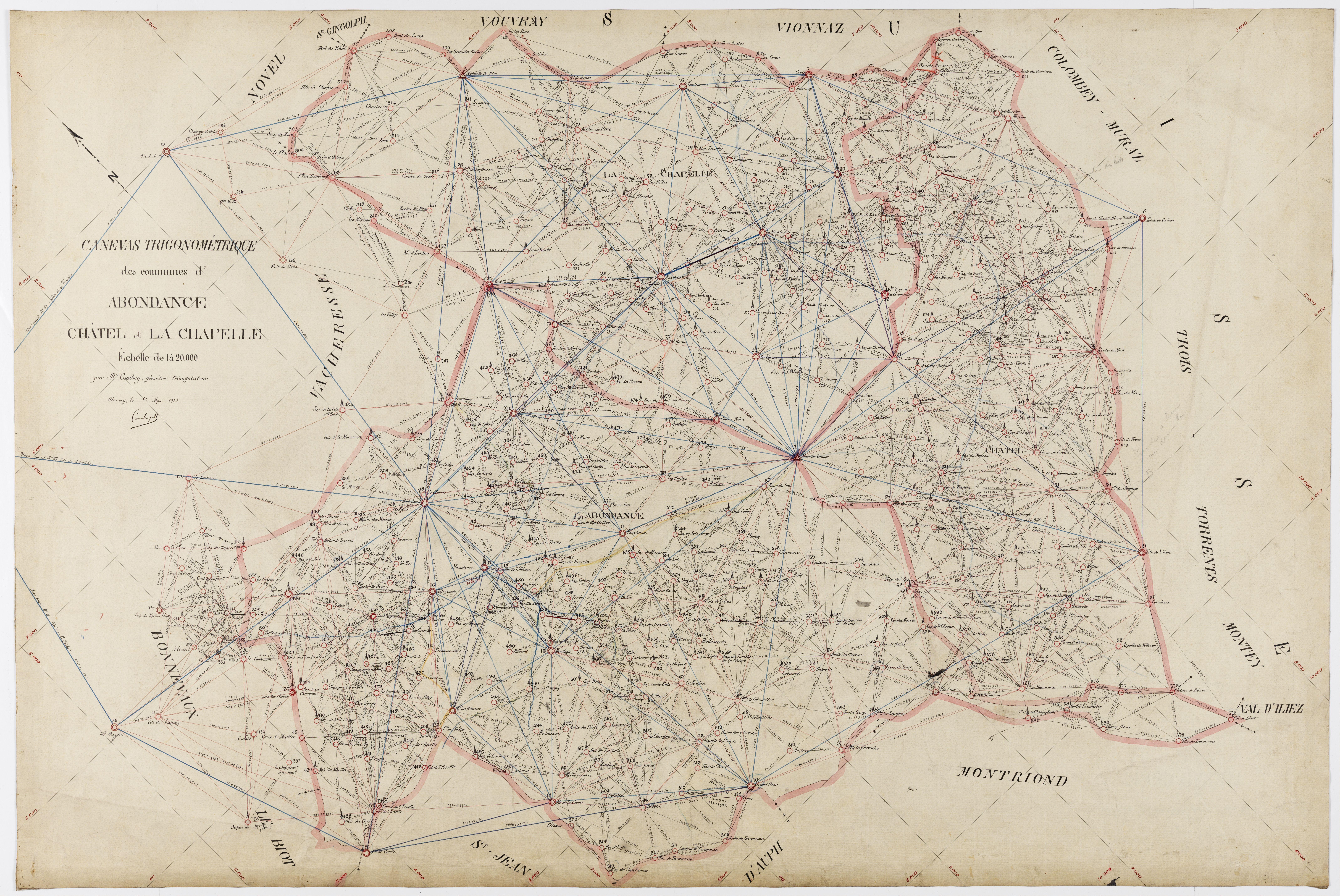 3 P 3 9469 - Bernex, Chevenoz, Vacheresse, Bonnevaux - 1913