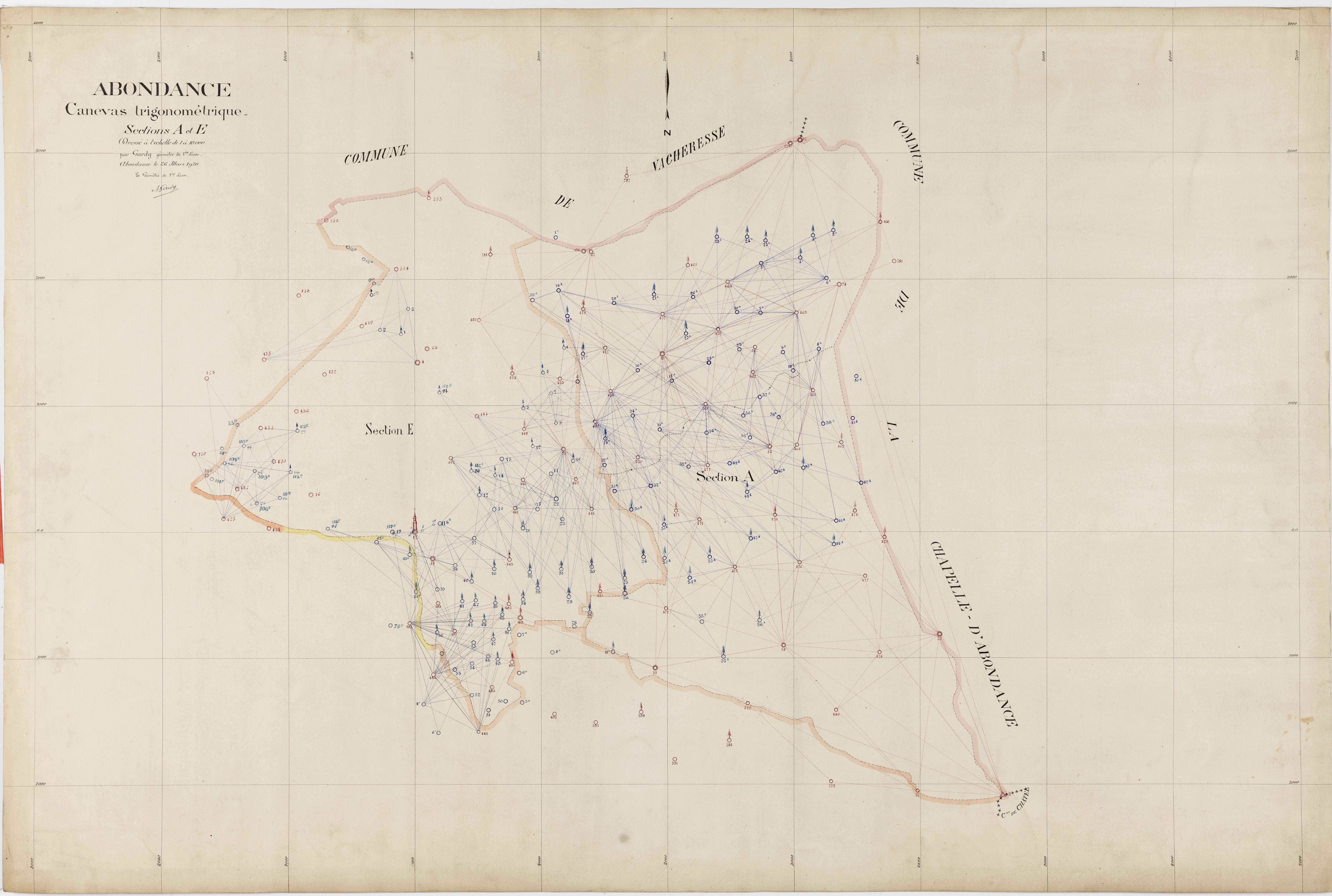 3 P 3 9471 - Sections B, C, D et E (partie). - 1920